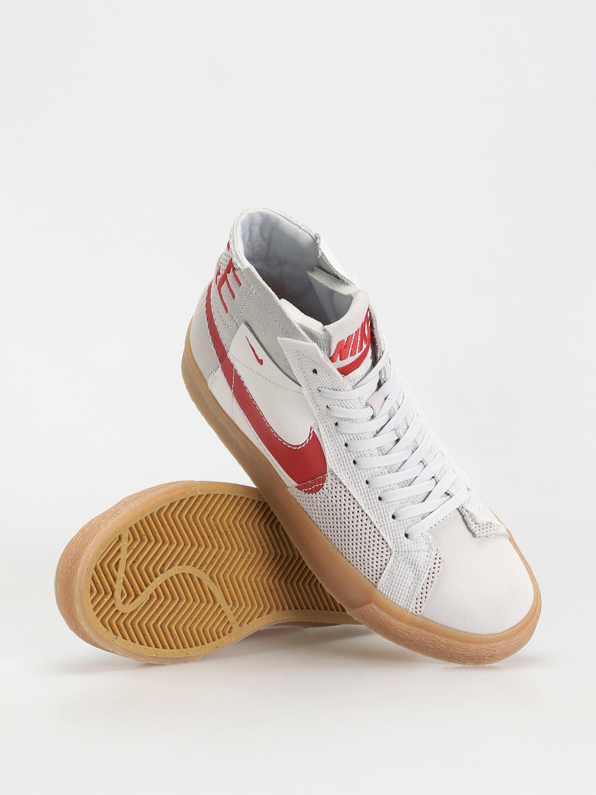 Pantofi Nike SB Zoom Blazer Mid Prm (summit white/university red)