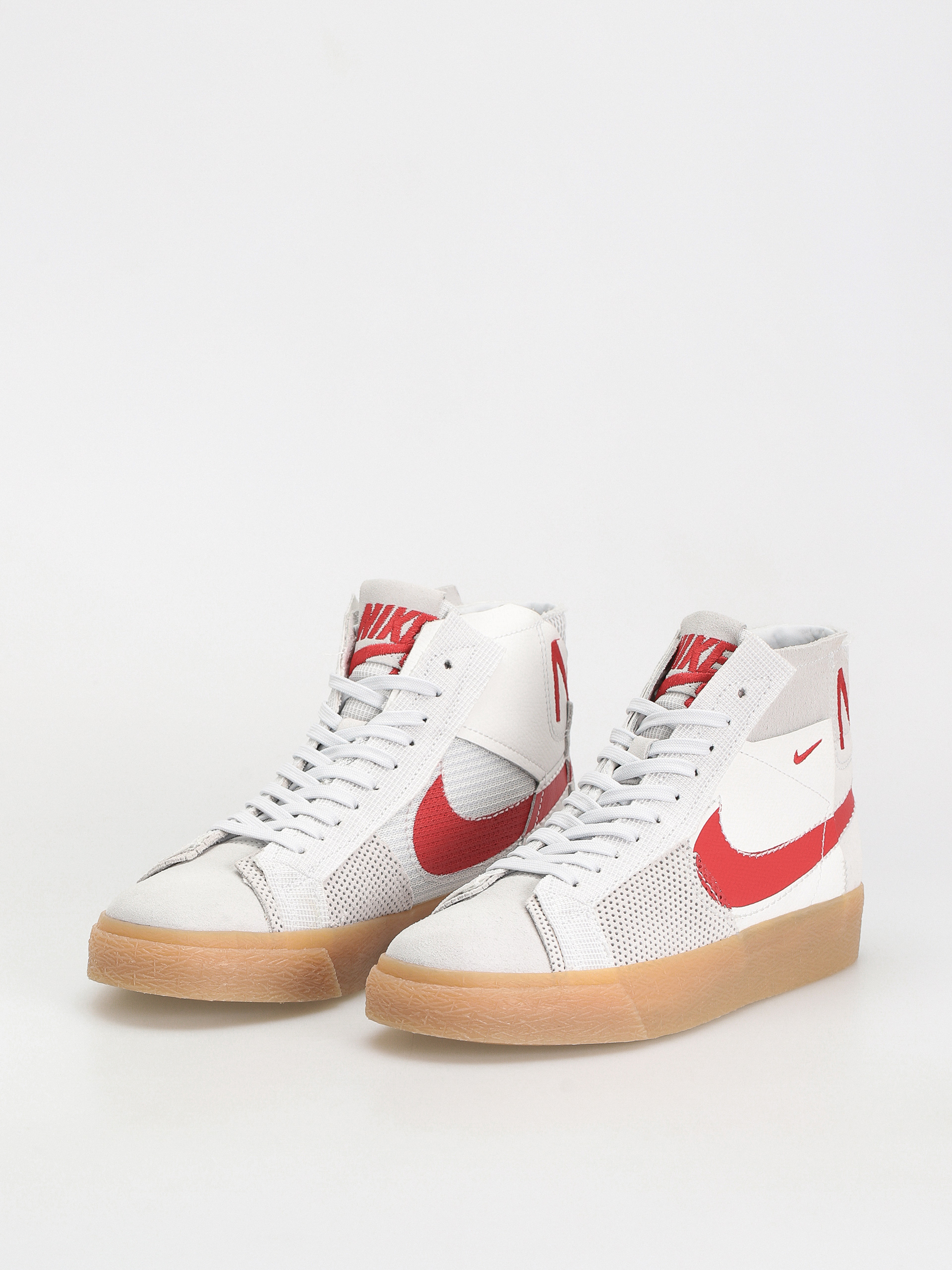 Pantofi Nike SB Zoom Blazer Mid Prm (summit white/university red)