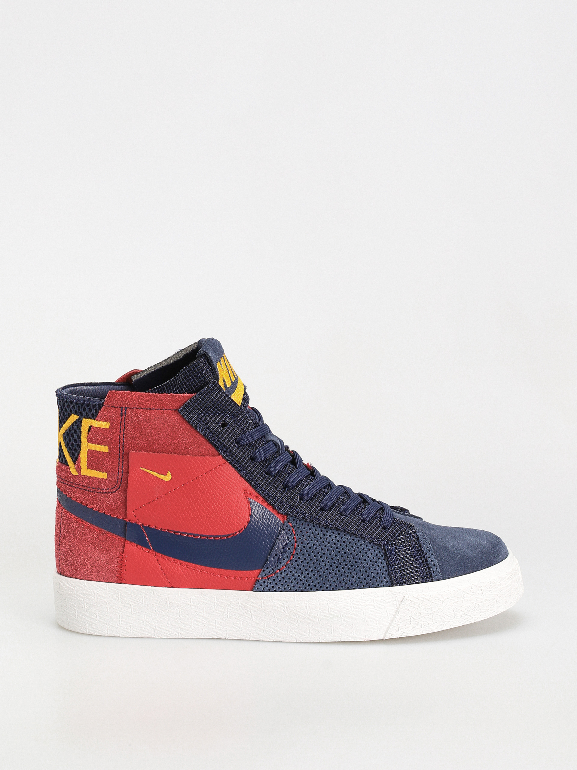 Pantofi Nike SB Zoom Blazer Mid Prm (university red/midnight navy)