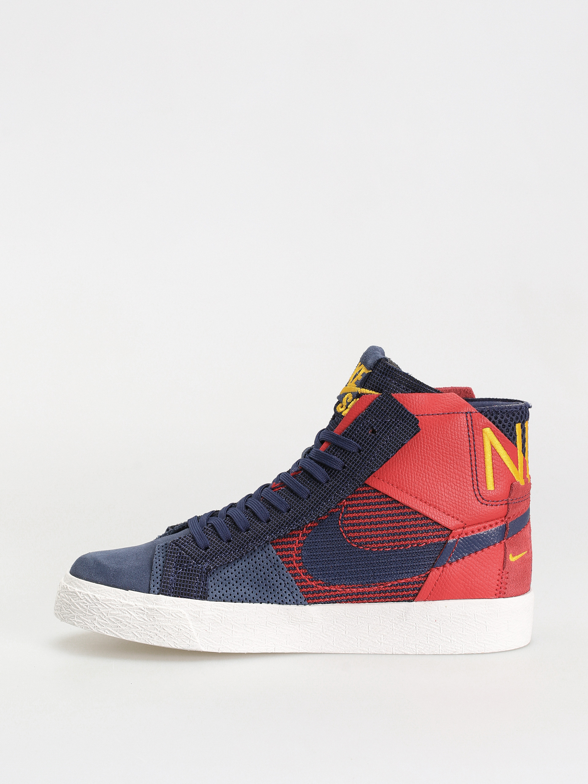 Pantofi Nike SB Zoom Blazer Mid Prm (university red/midnight navy)
