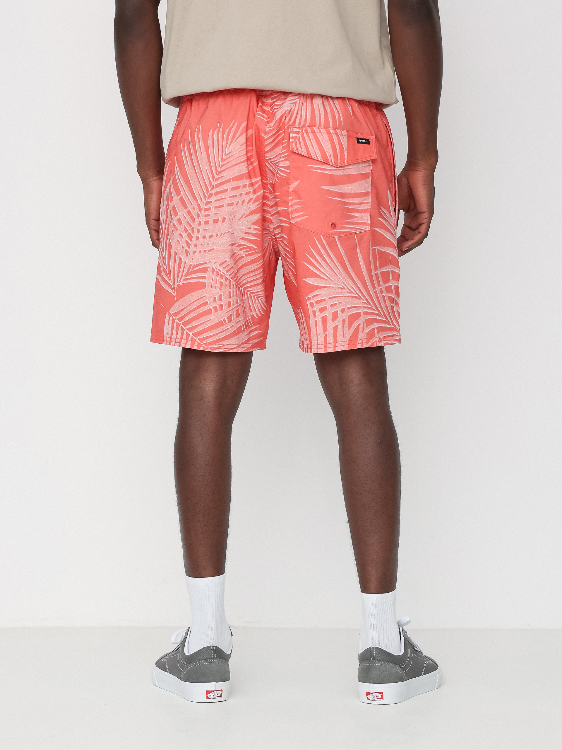 Șort pentru plajă RVCA Barnes Elastic (fiesta/solid)