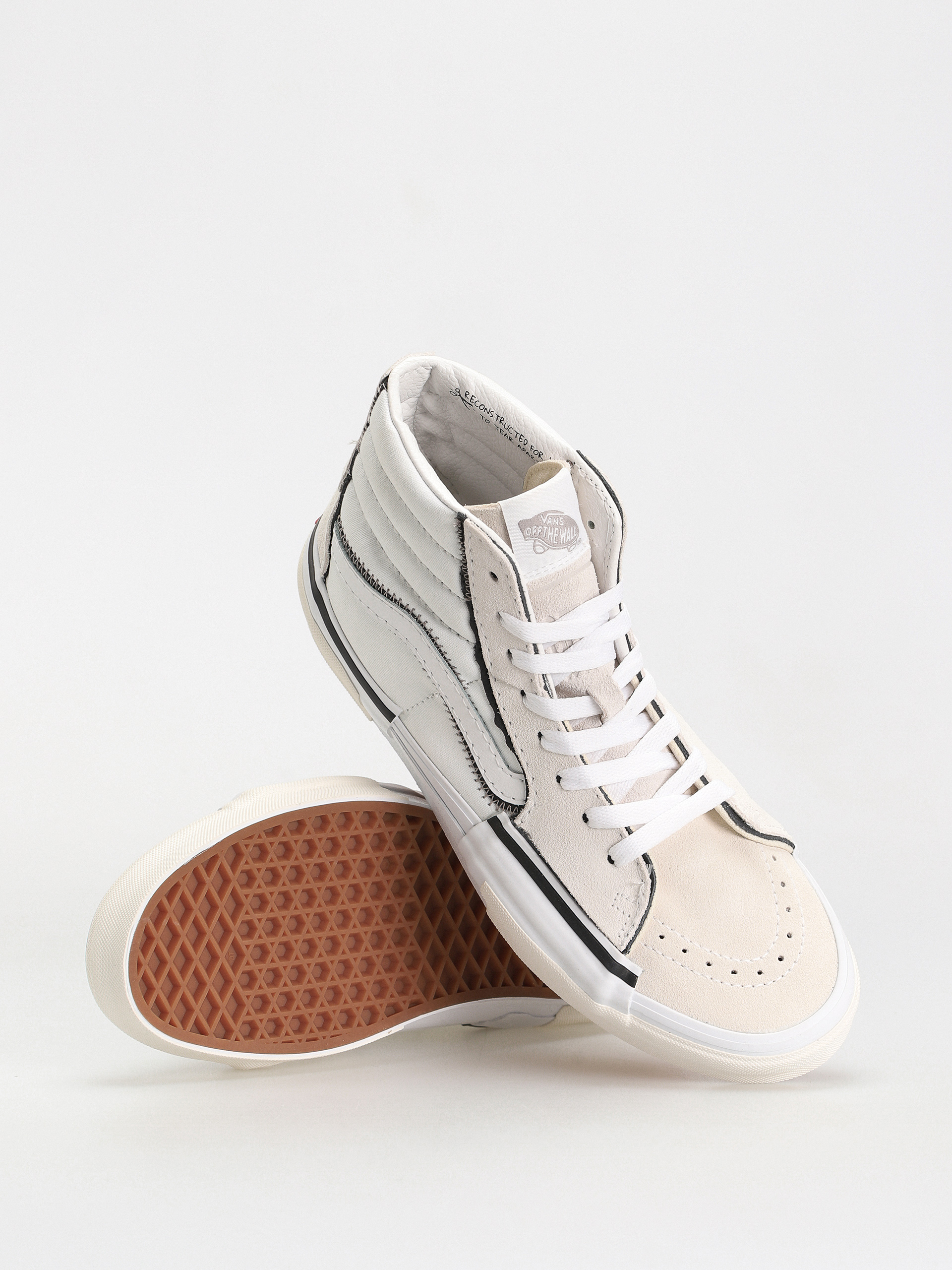 Pantofi Vans Sk8 Hi Reconstruct (true white)