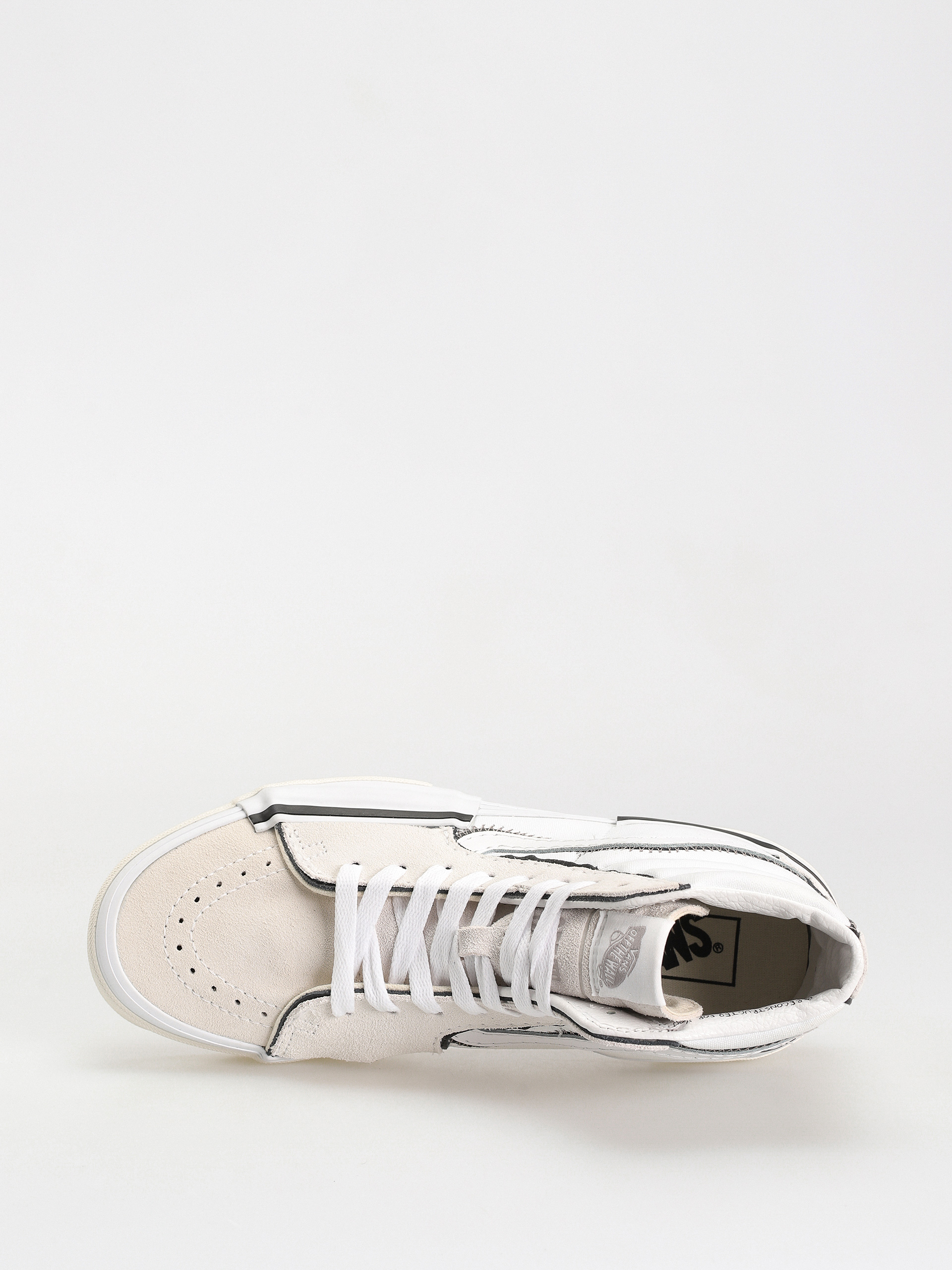 Pantofi Vans Sk8 Hi Reconstruct (true white)