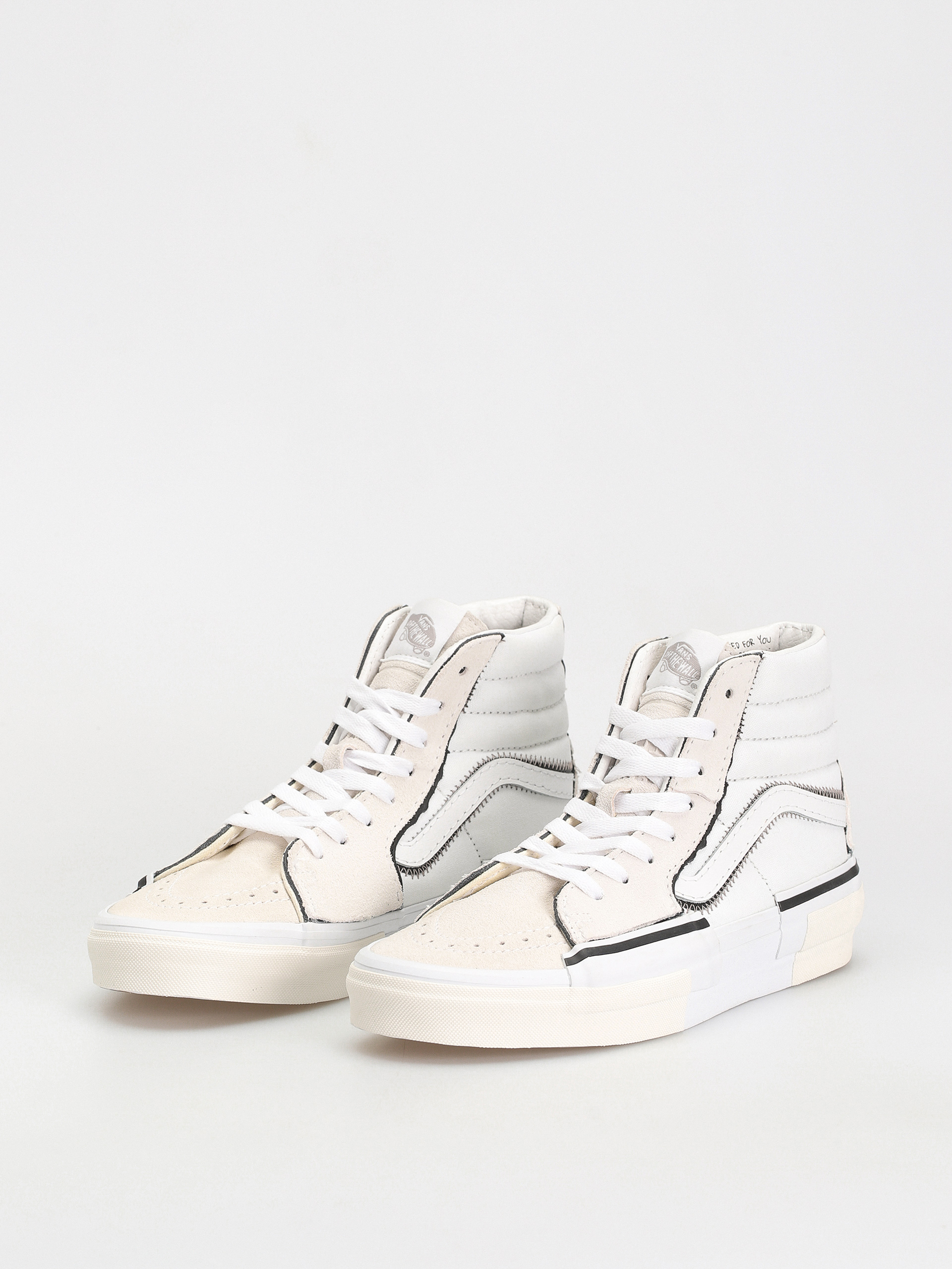 Pantofi Vans Sk8 Hi Reconstruct (true white)