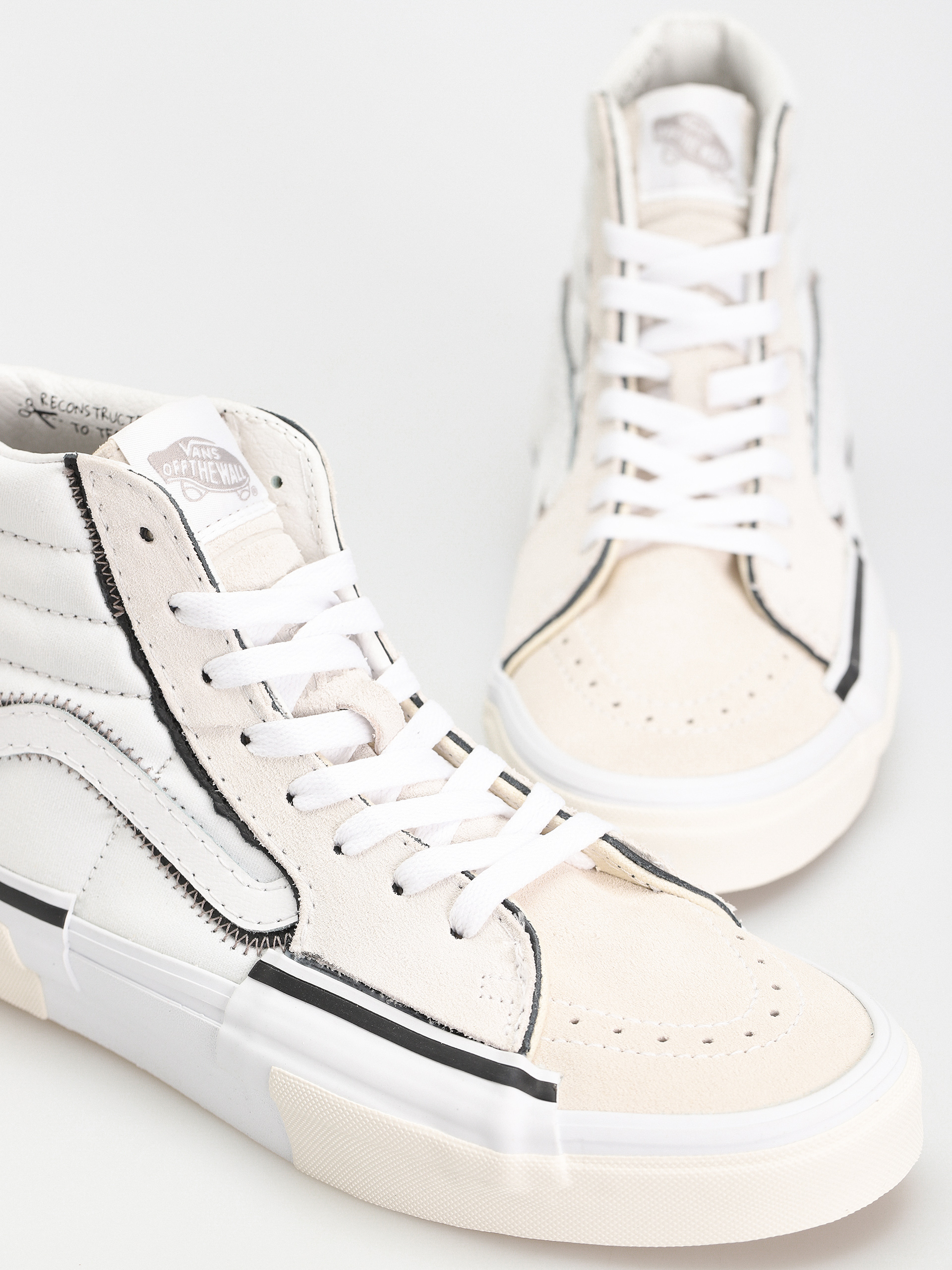 Pantofi Vans Sk8 Hi Reconstruct (true white)