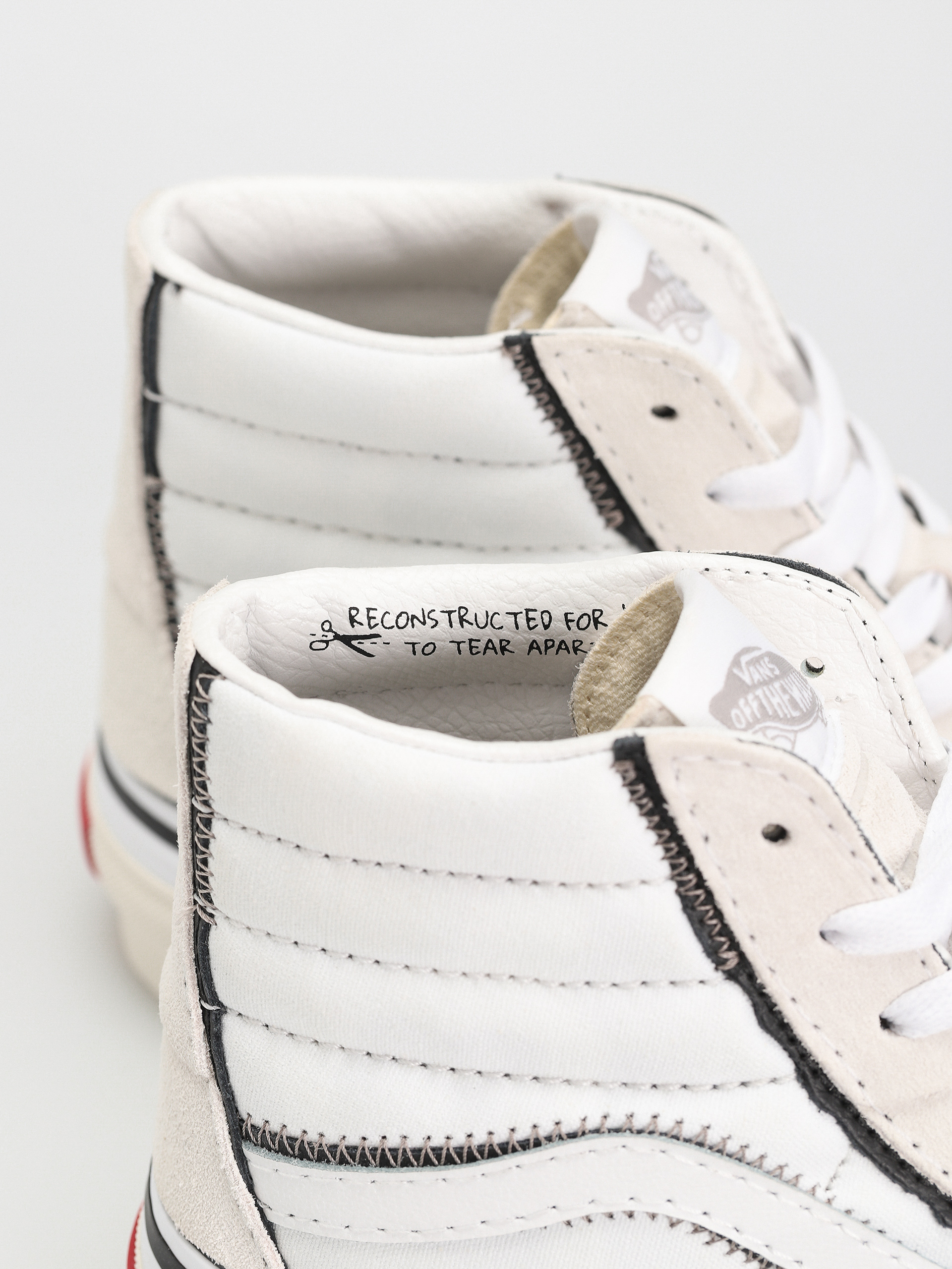 Pantofi Vans Sk8 Hi Reconstruct (true white)