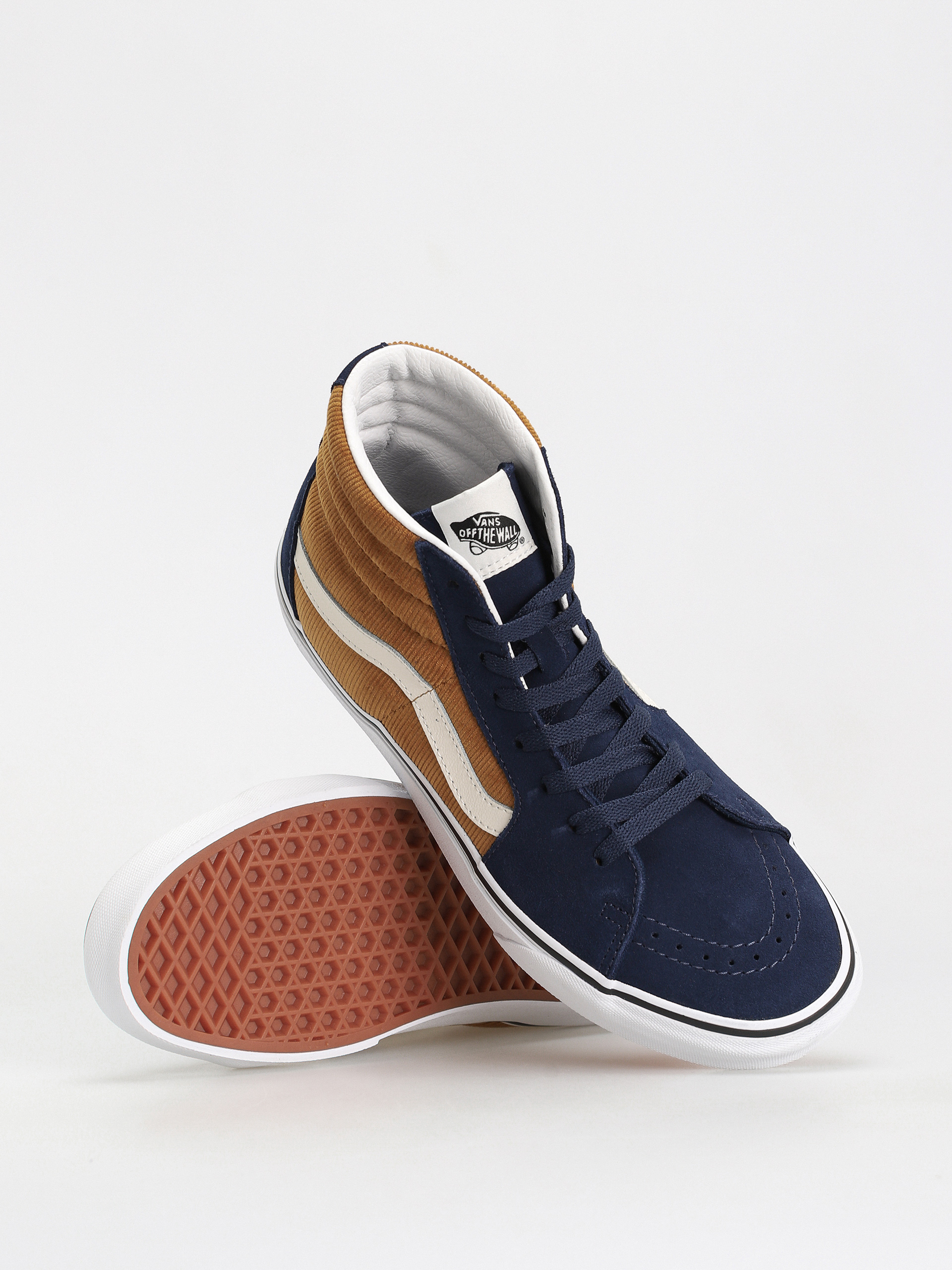 Pantofi Vans Sk8 Hi (mini cord blue/brown)