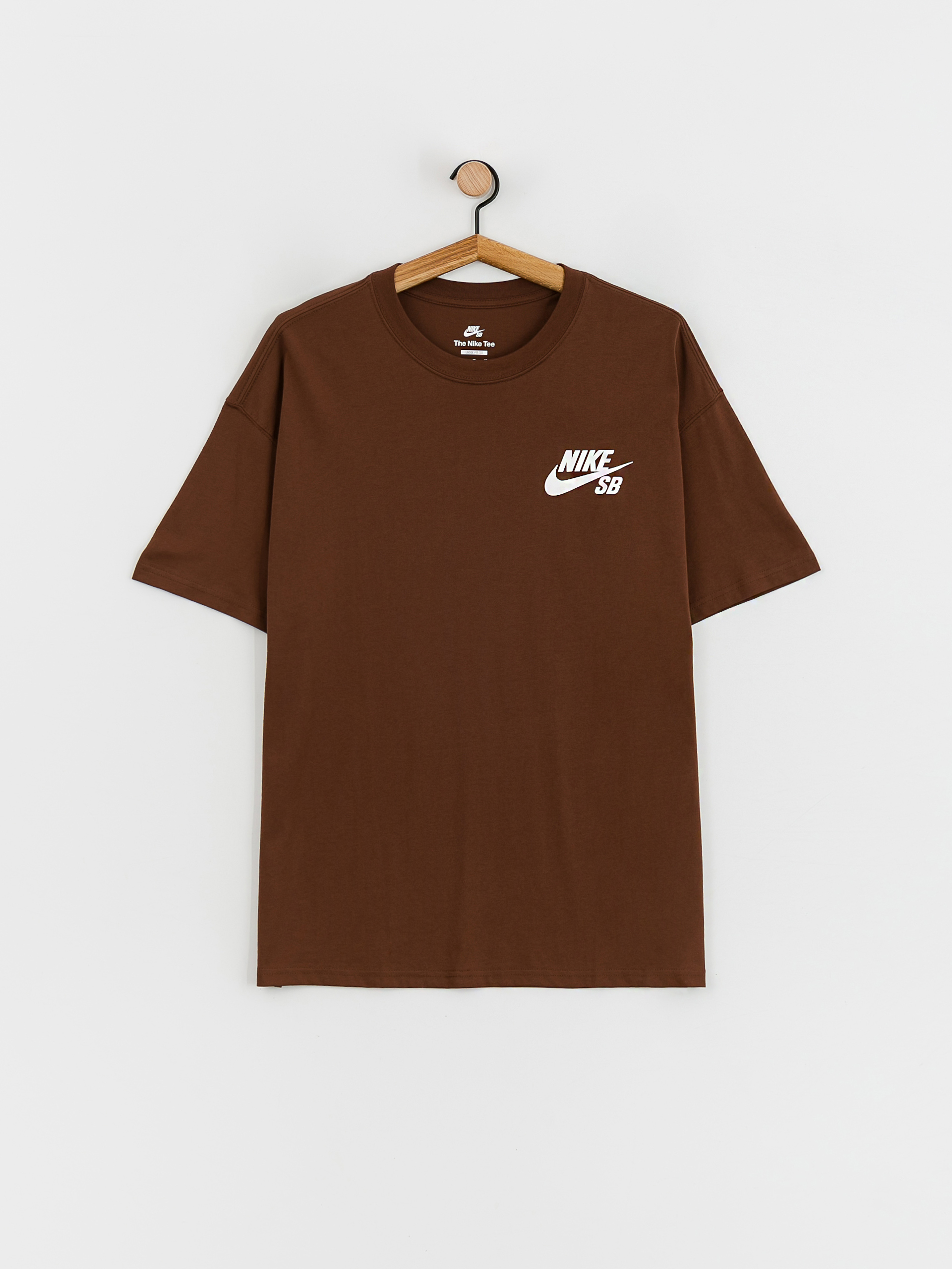 Tricou Nike SB Logo (cacao  wow/white)