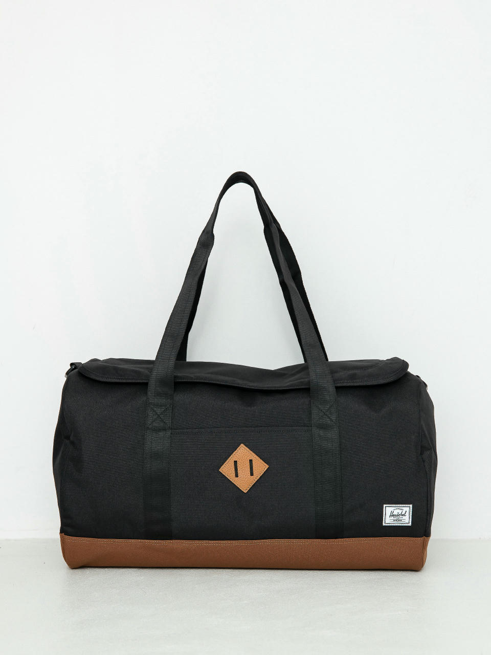 Geantă Herschel Supply Co. Heritage Duffle (black/saddle brown)