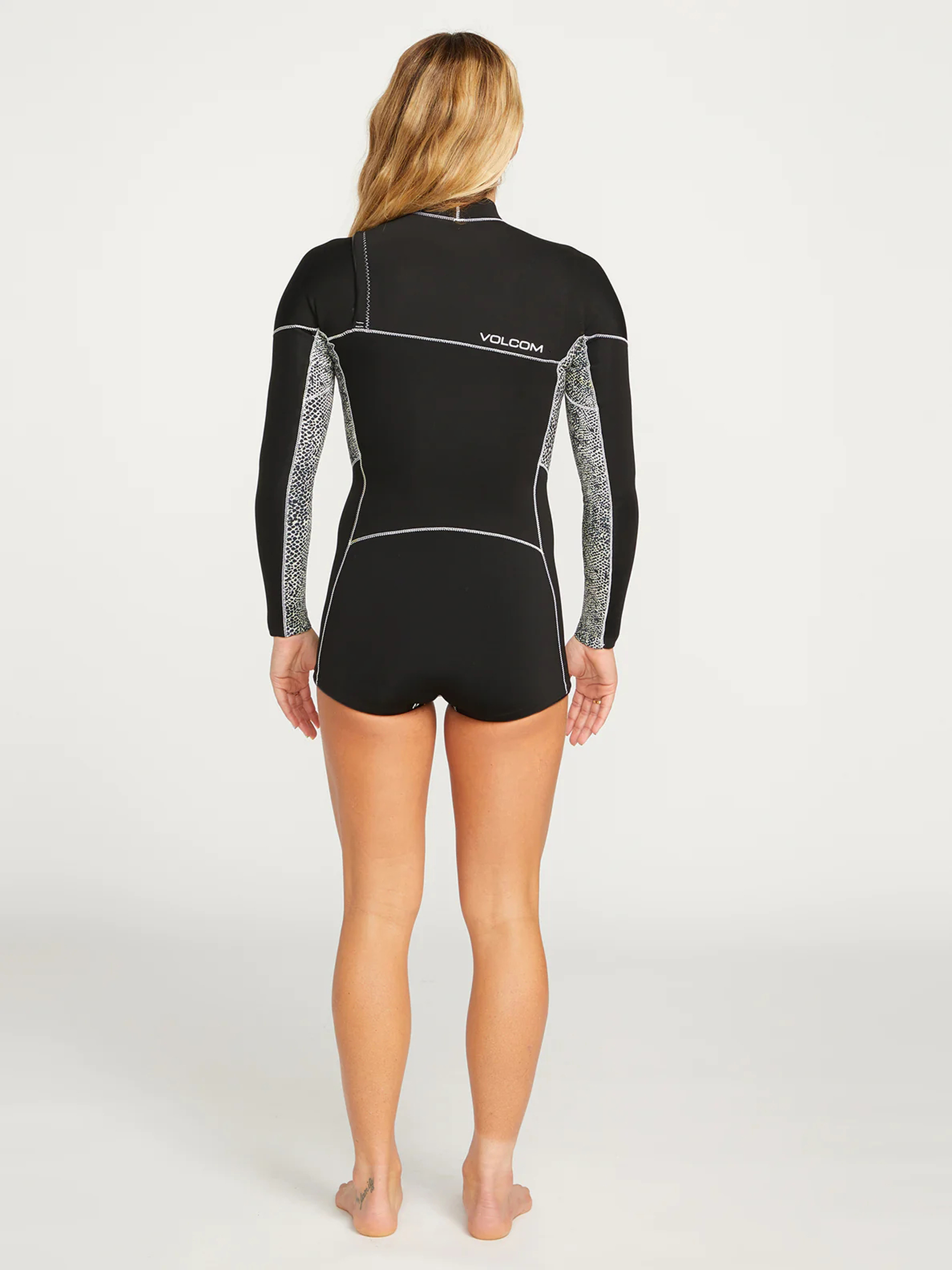 Costum de neopren Volcom 2Mm Chest Zip Ls Springsuit Wmn (black)