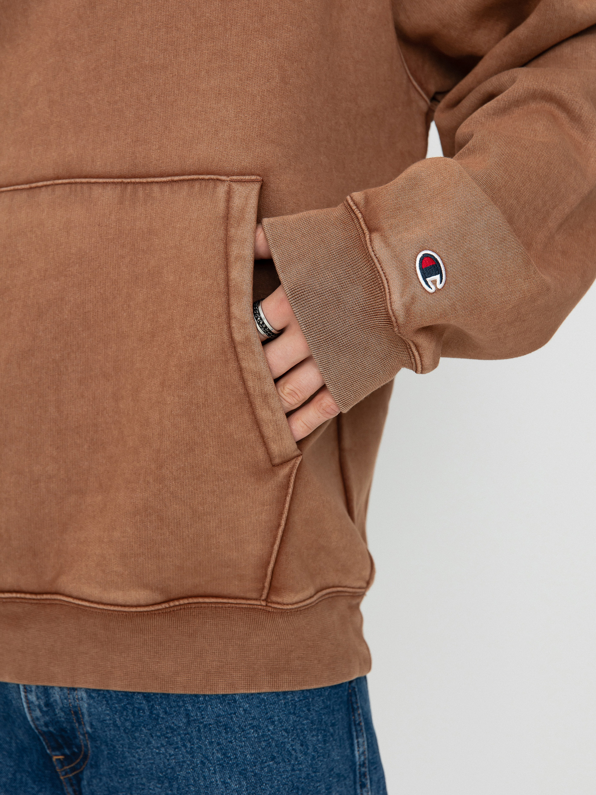 Hanorac cu glugă Champion Hooded Sweatshirt 219072 HD (brnt)