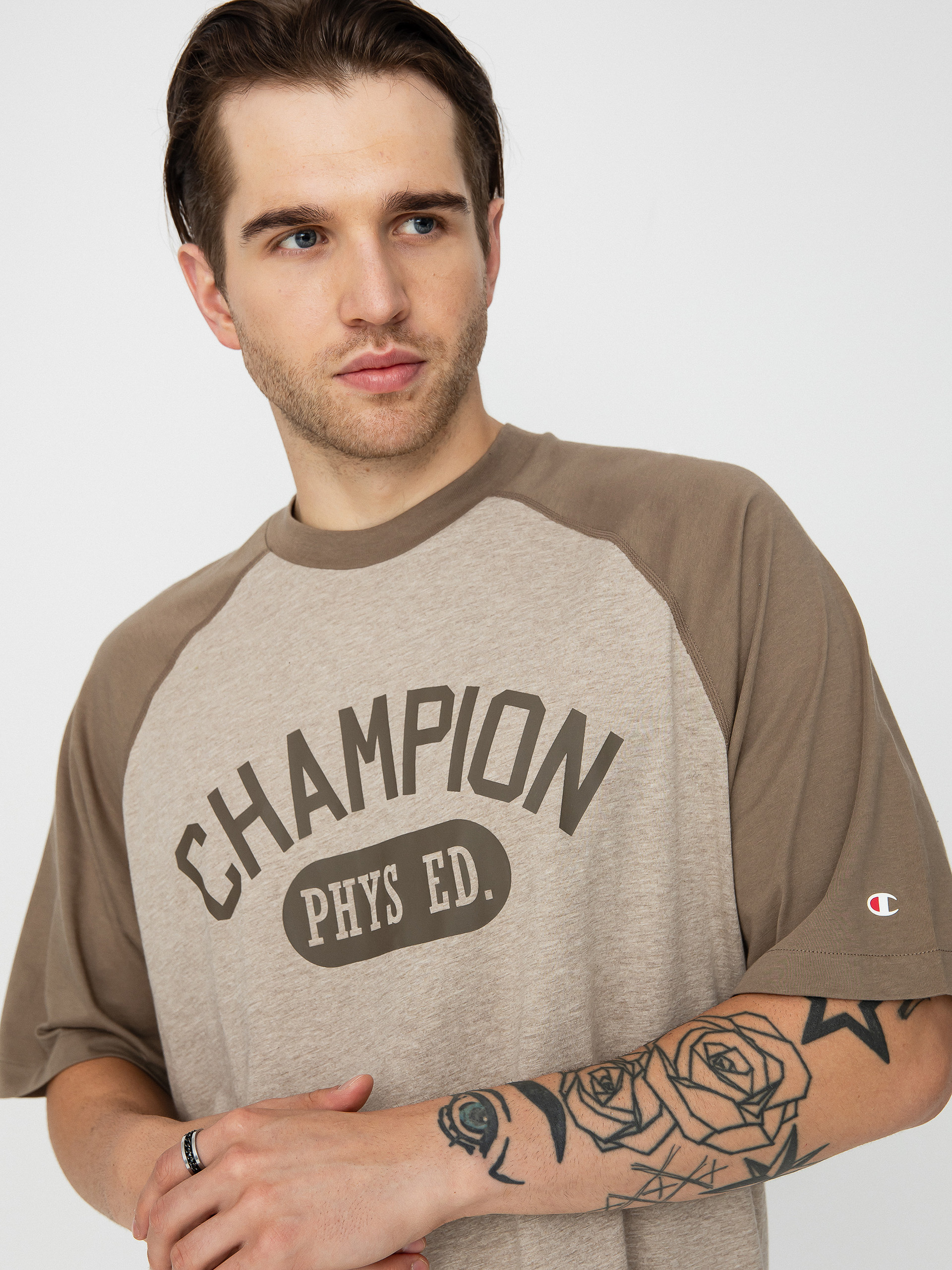 Tricou Champion Legacy Crewneck T-Shirt 219173 (mdnm/lhb)