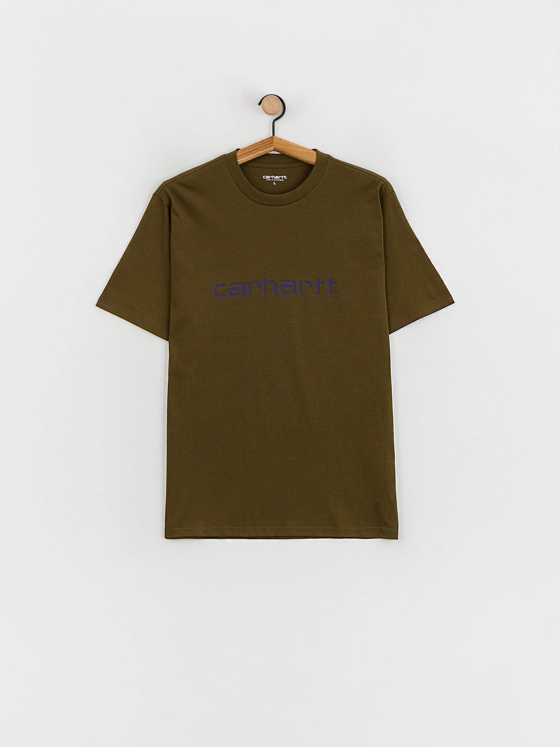 Tricou Carhartt WIP Script (highland/cassis)