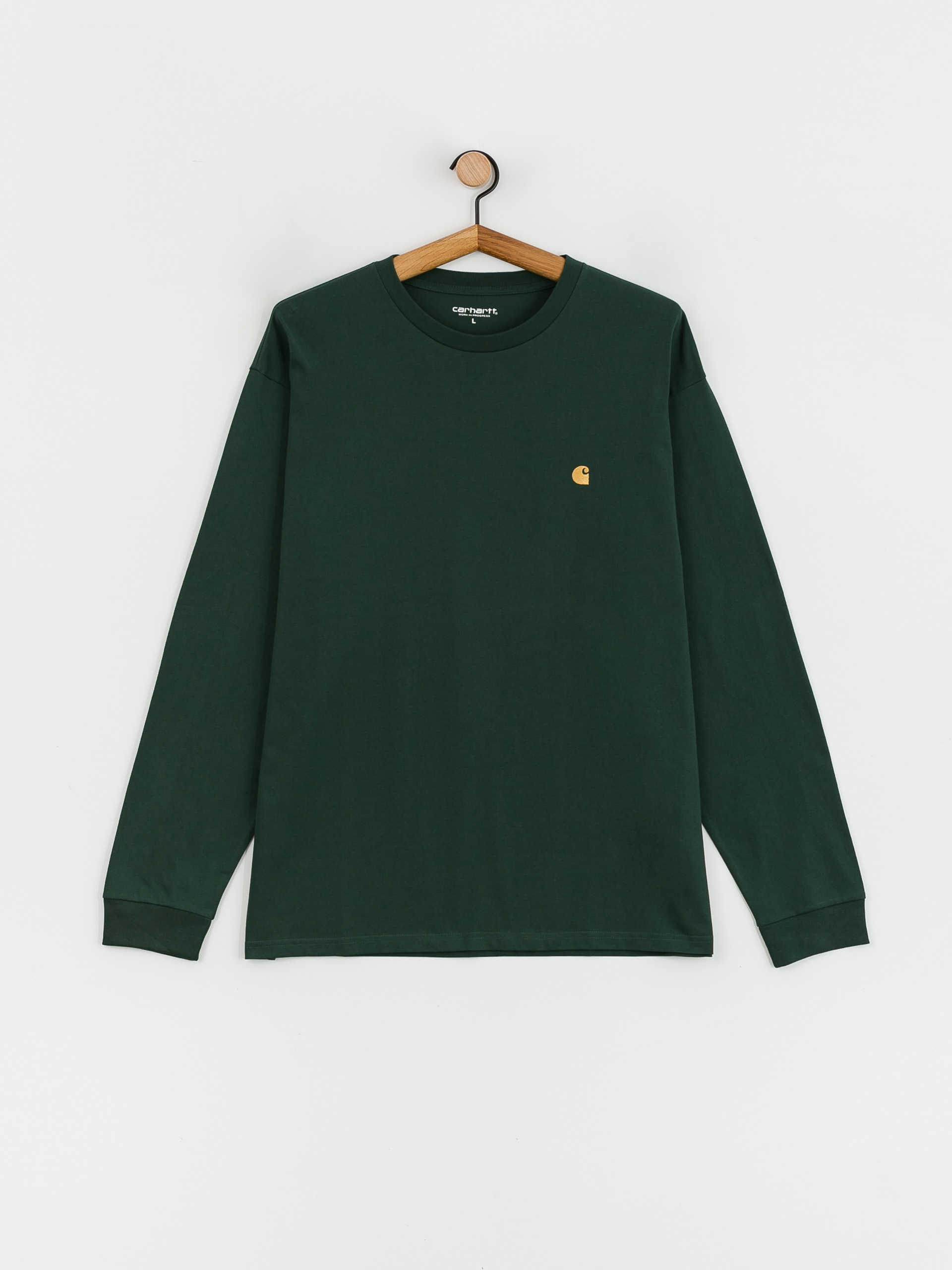 Longsleeve Carhartt WIP Chase (discovery green/gold)