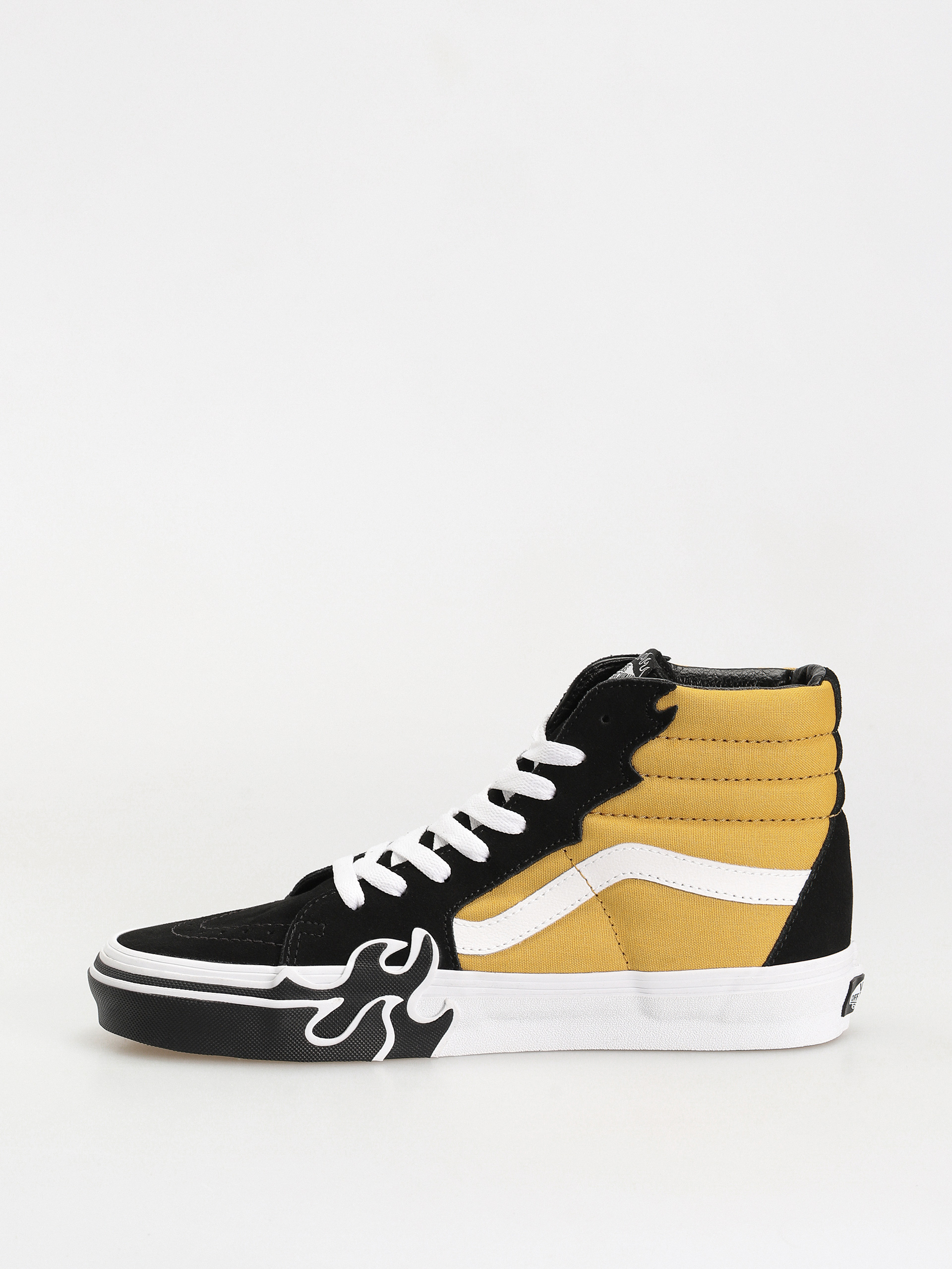 Pantofi Vans Sk8 Hi Flame (black/yellow)