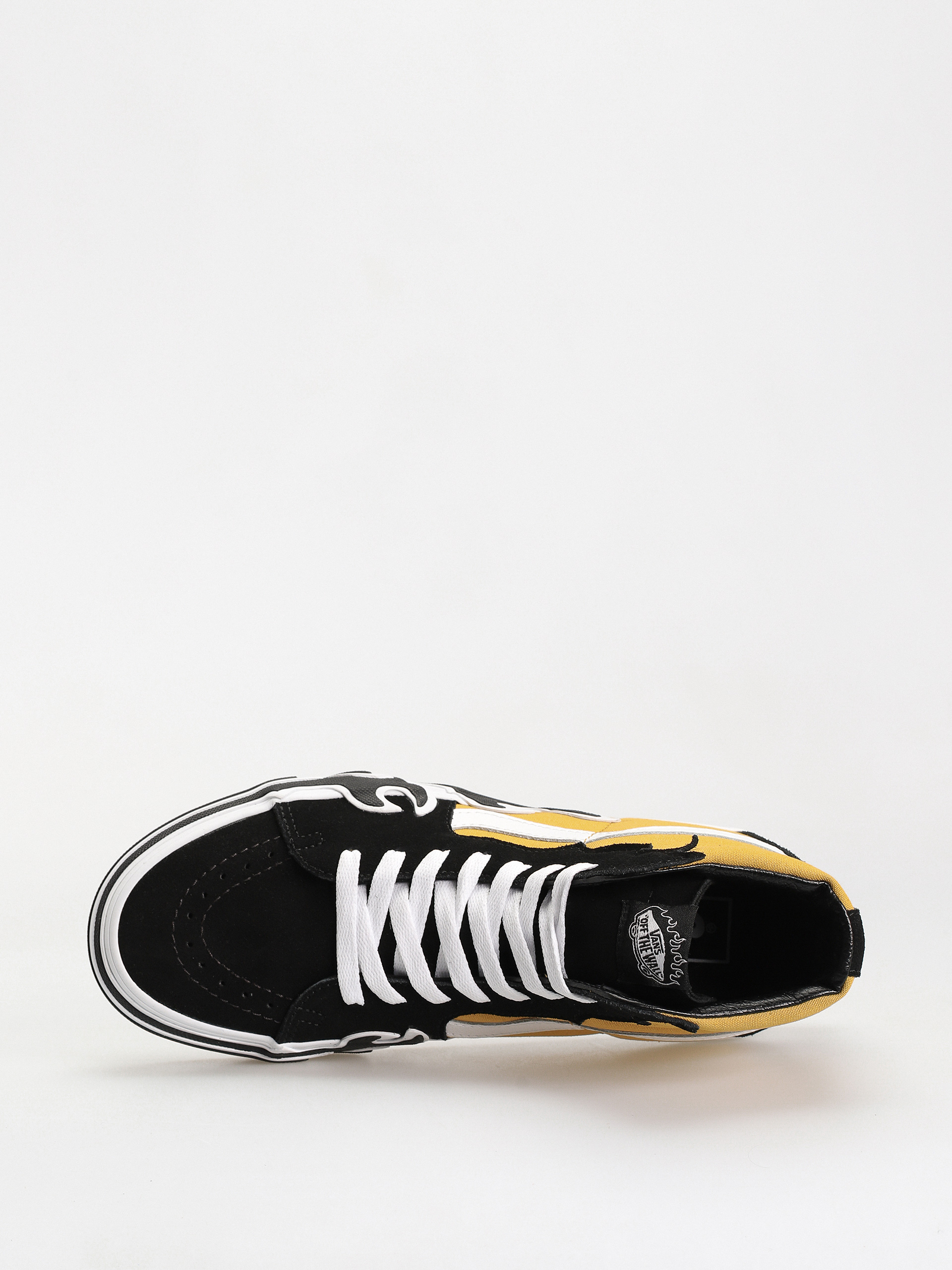 Pantofi Vans Sk8 Hi Flame (black/yellow)
