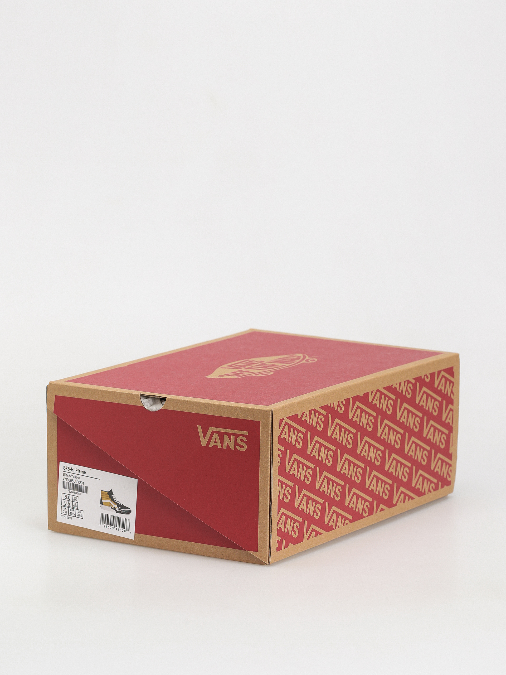 Pantofi Vans Sk8 Hi Flame (black/yellow)