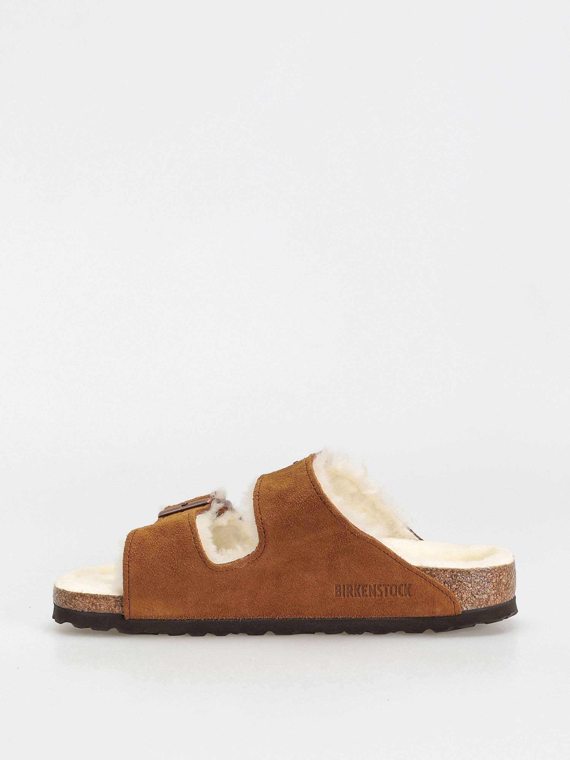 Șlapi Birkenstock Arizona Suede Leather Narrow Wmn (mink)