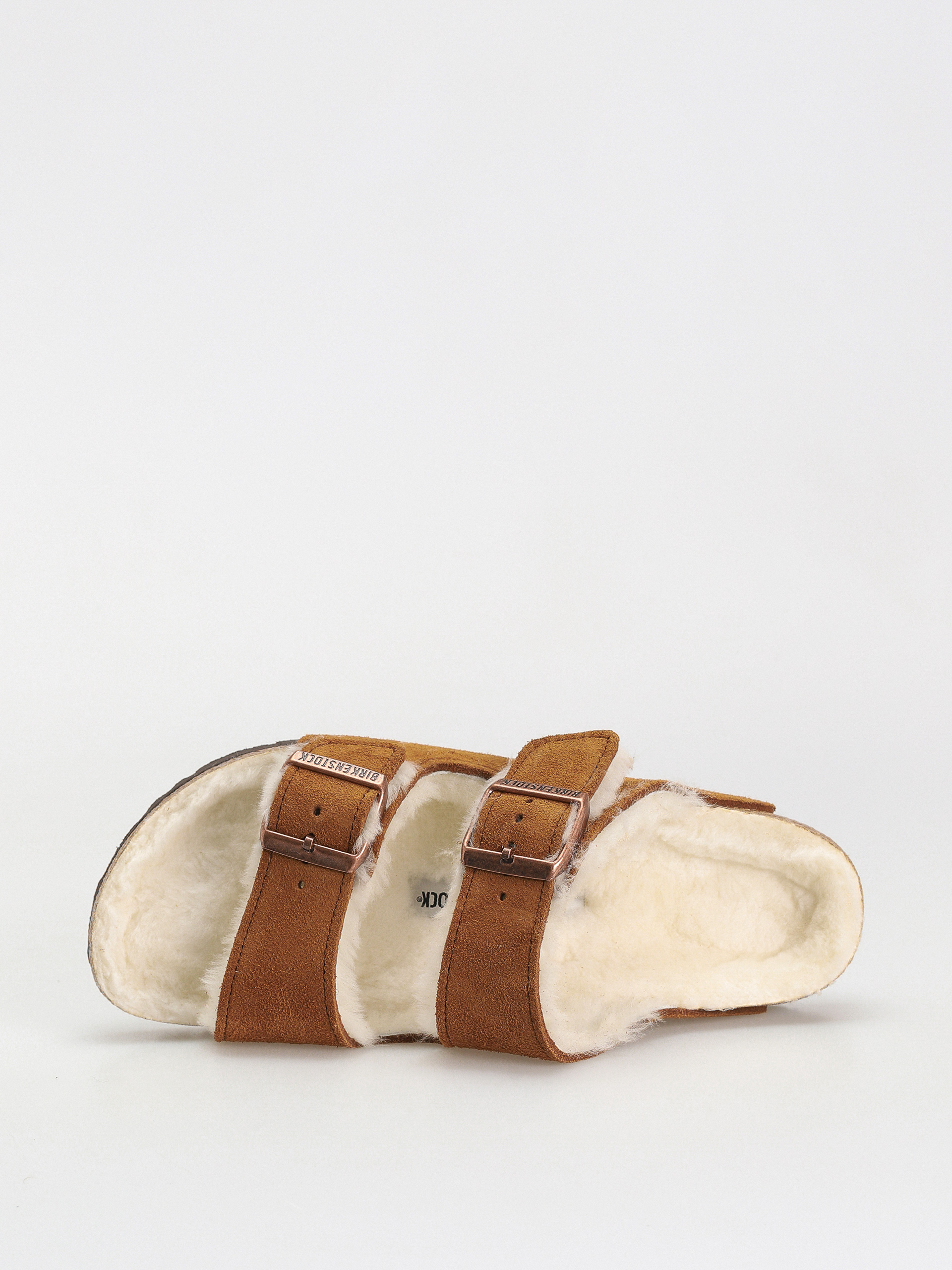 Șlapi Birkenstock Arizona Suede Leather Narrow Wmn (mink)