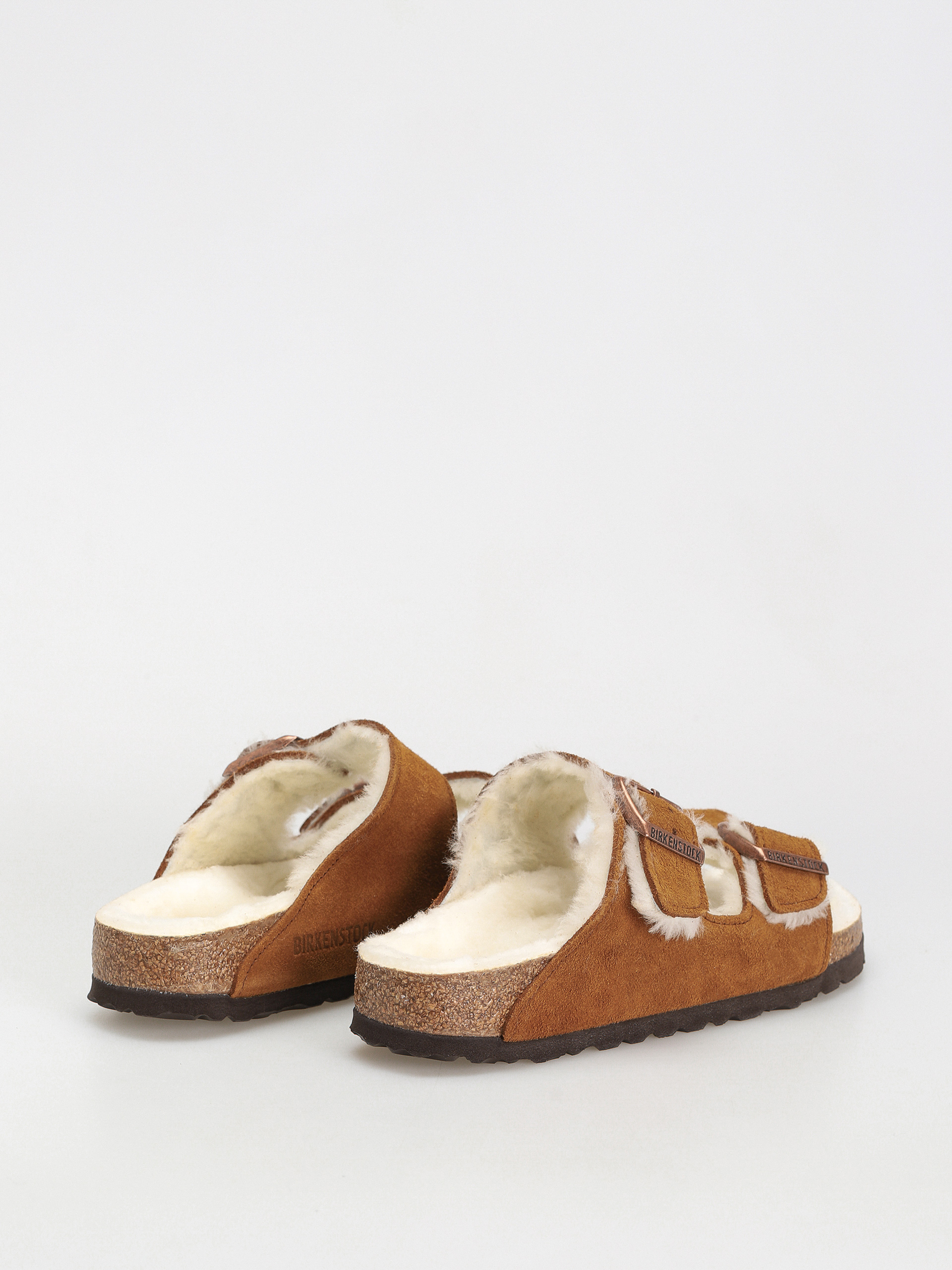 Șlapi Birkenstock Arizona Suede Leather Narrow Wmn (mink)