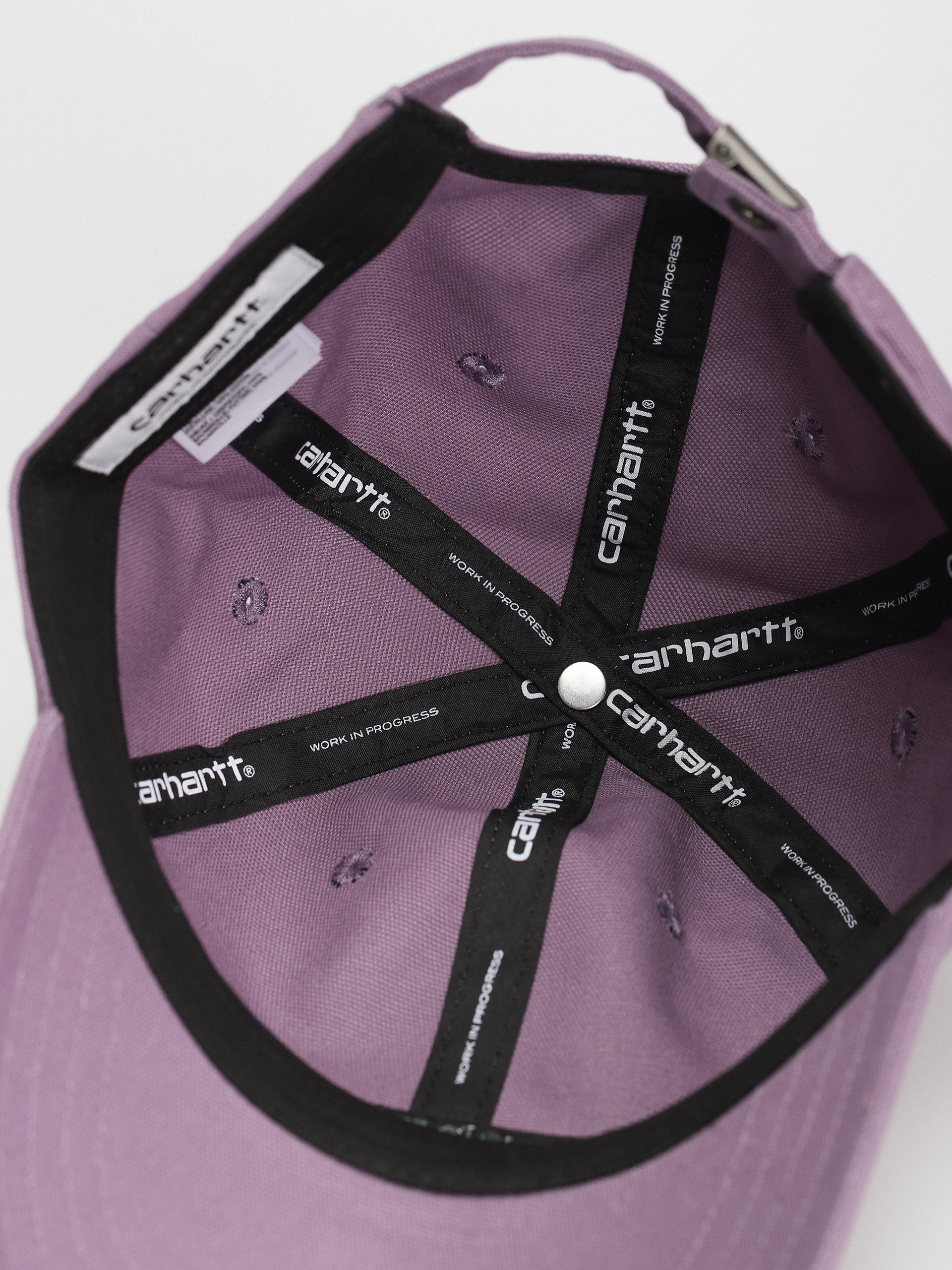 Șapcă Carhartt WIP Canvas Script (glassy purple/discovery green)