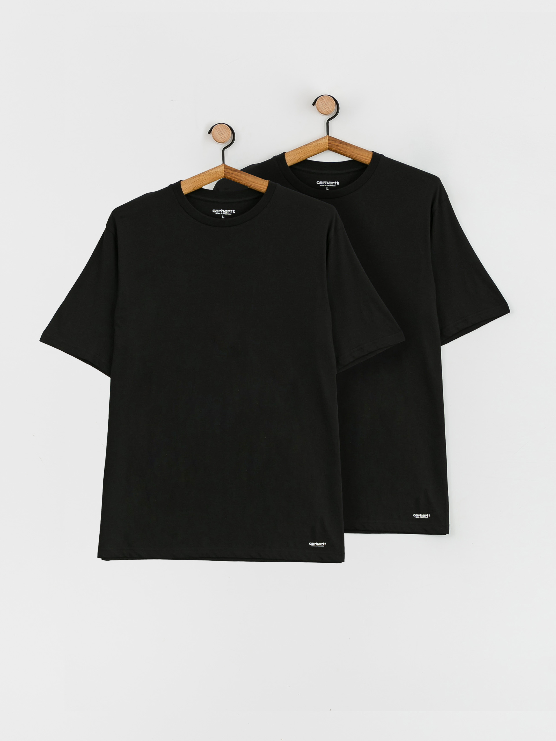 Tricou Carhartt WIP Standard Crew Neck 2-pack (black black)