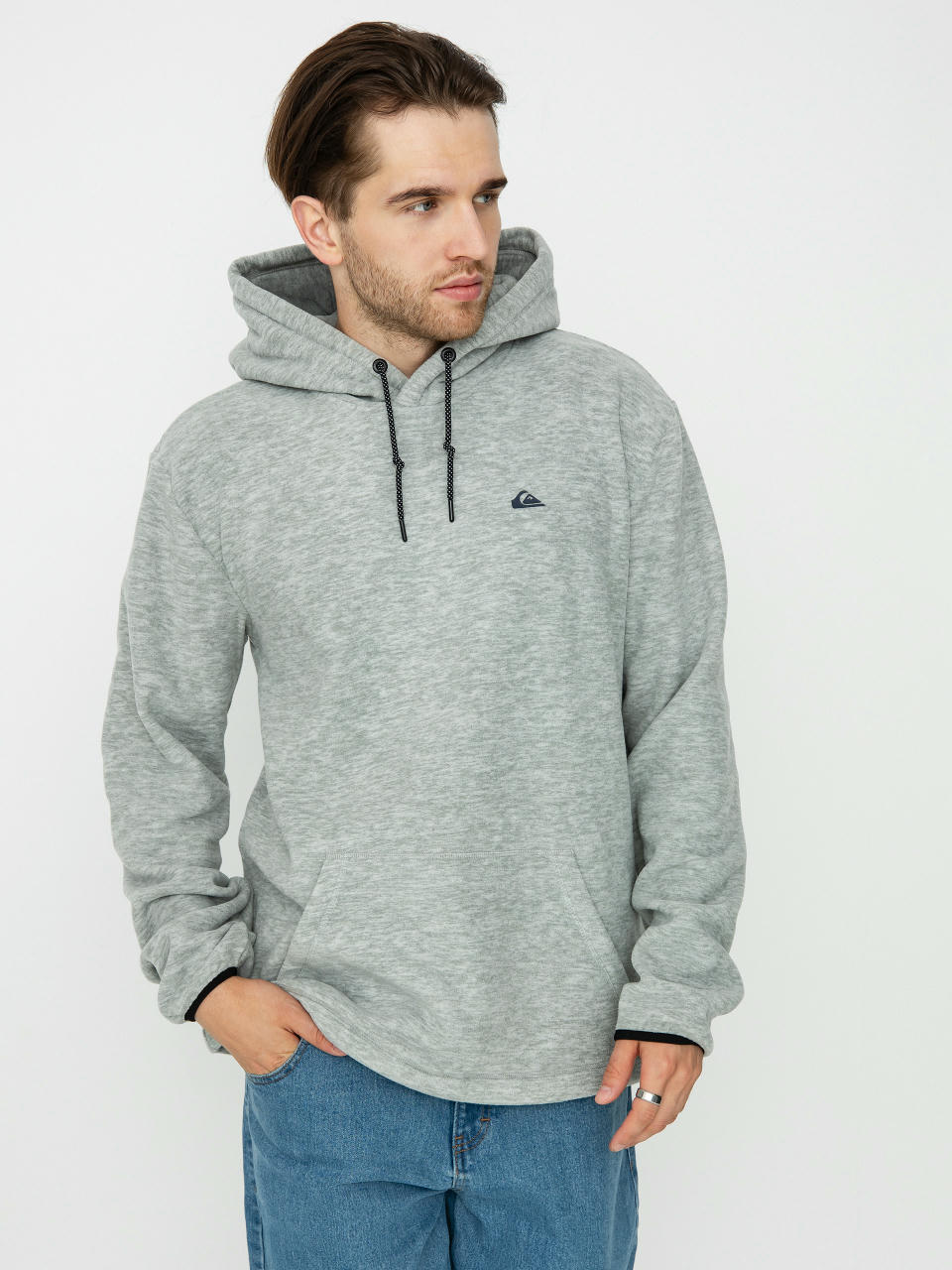 Hanorac Quiksilver Essentials (light grey heather)