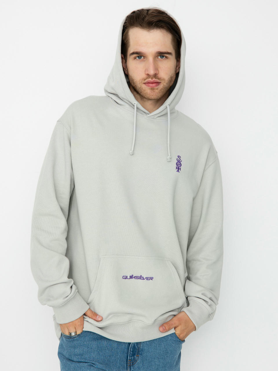 Hanorac cu glugă Quiksilver Mercury HD (gray violet)