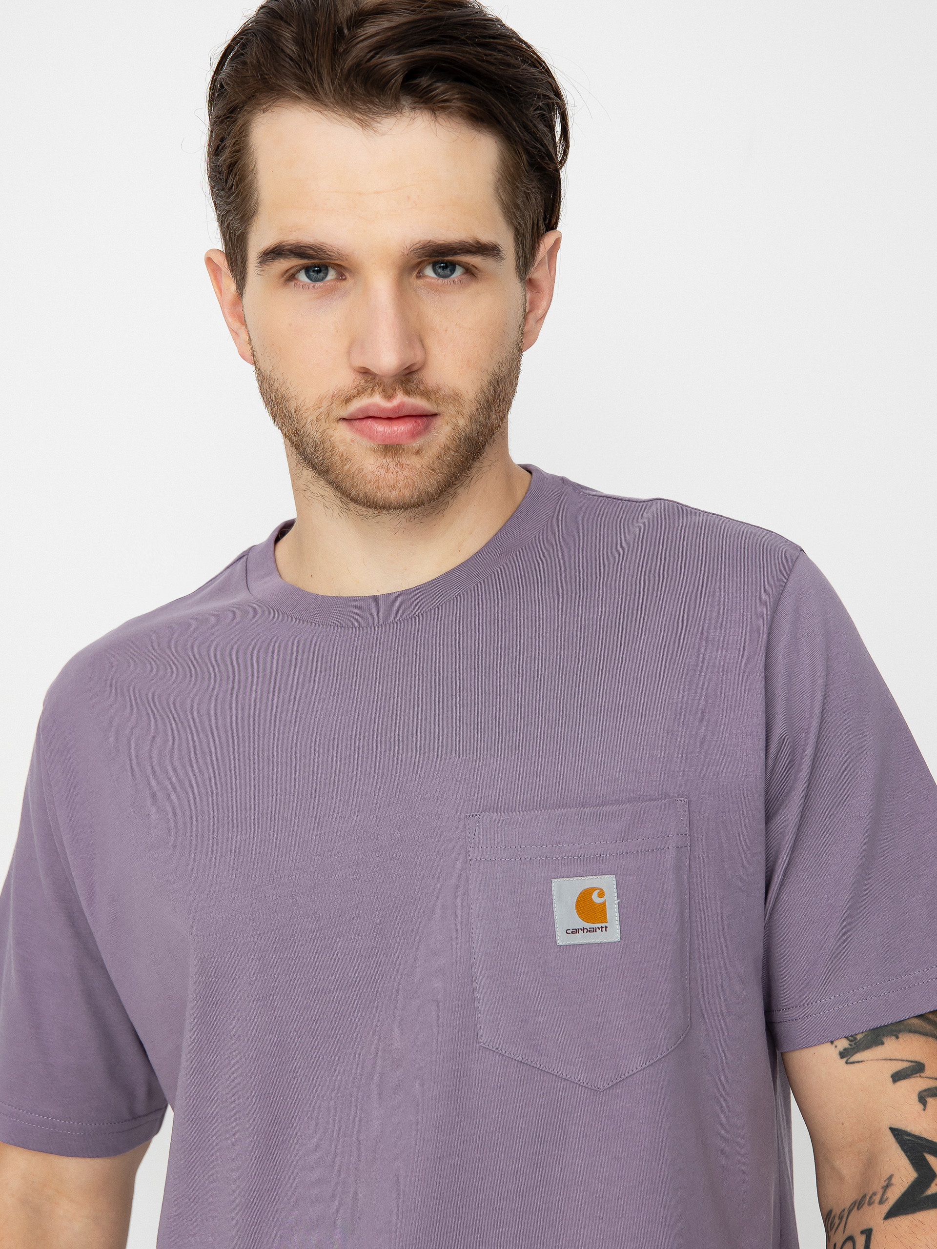 Tricou Carhartt WIP Pocket (glassy purple)