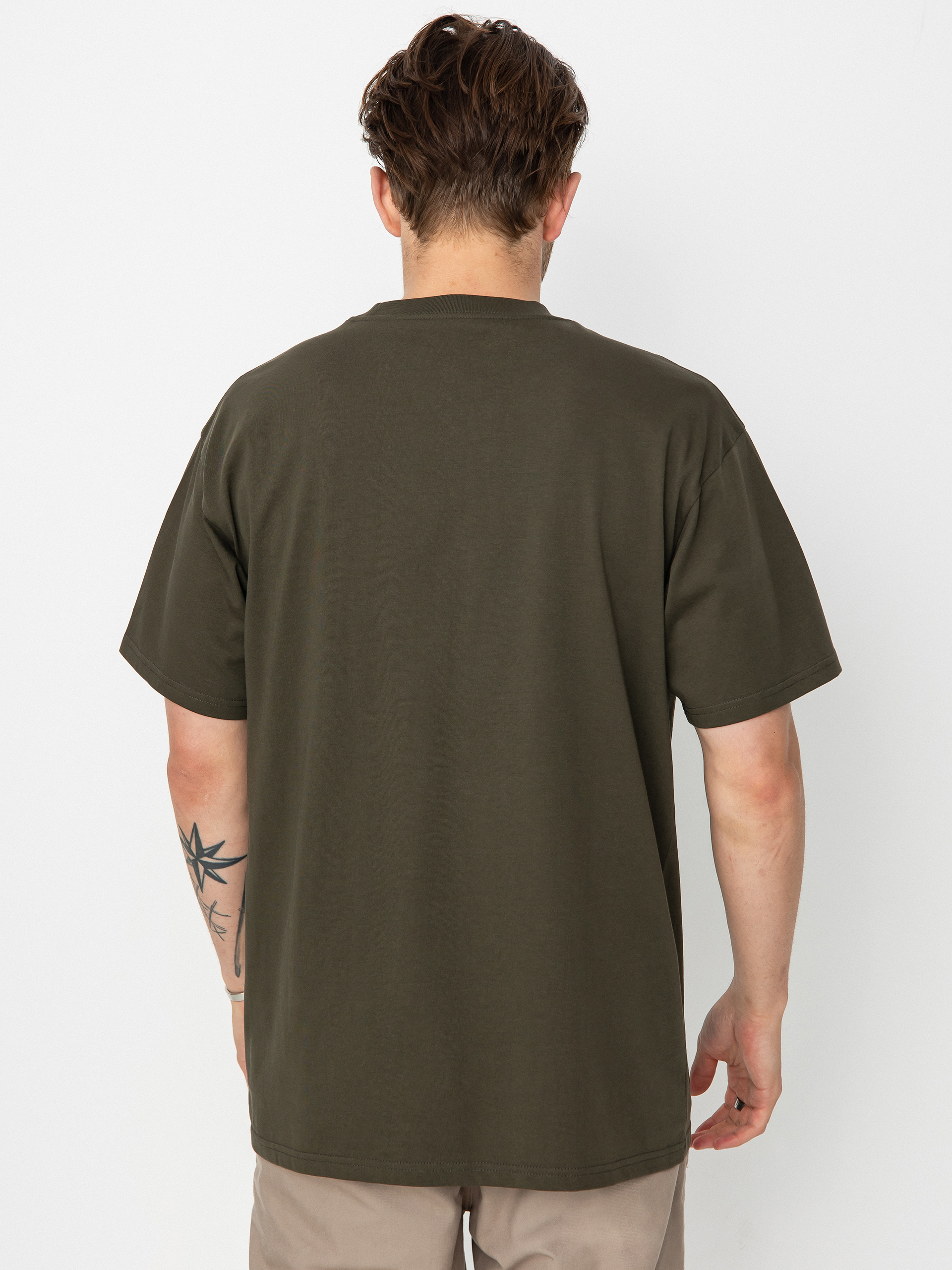 Tricou Carhartt WIP Script Embroidery (cypress/black)