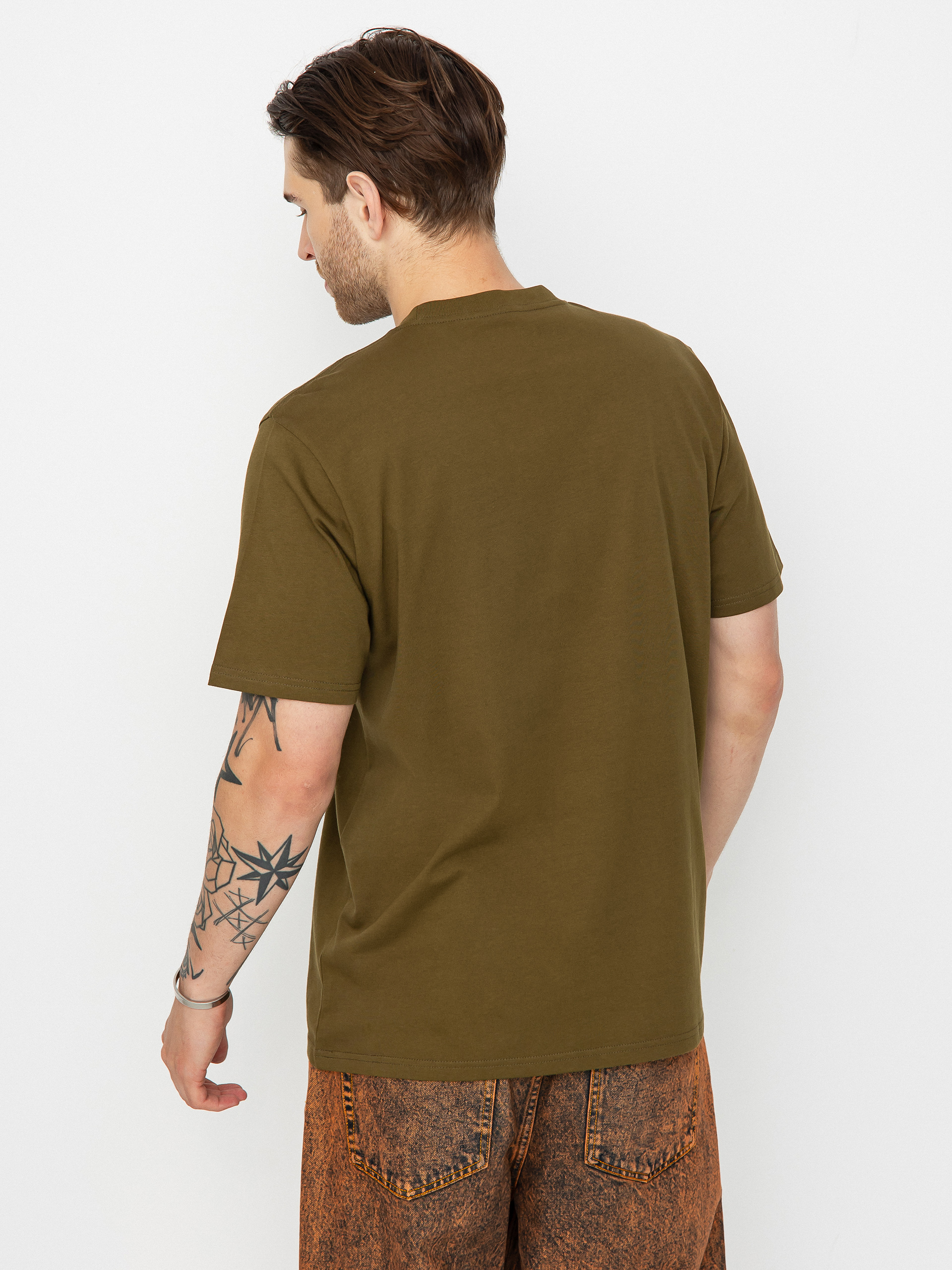 Tricou Carhartt WIP Script (highland/cassis)