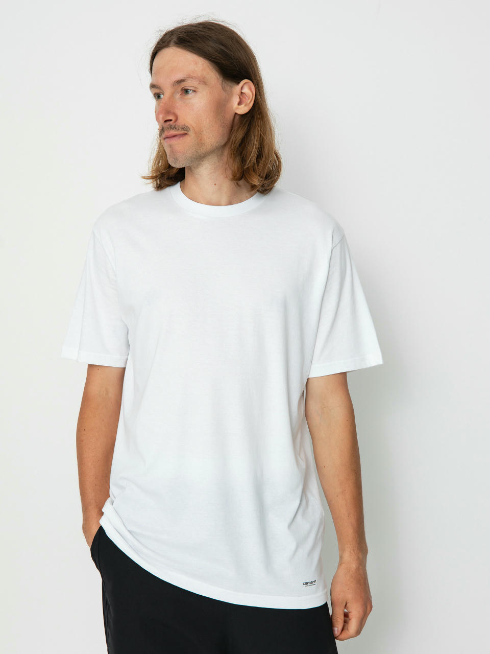 Tricou Carhartt WIP Standard Crew Neck 2-pack (white white)