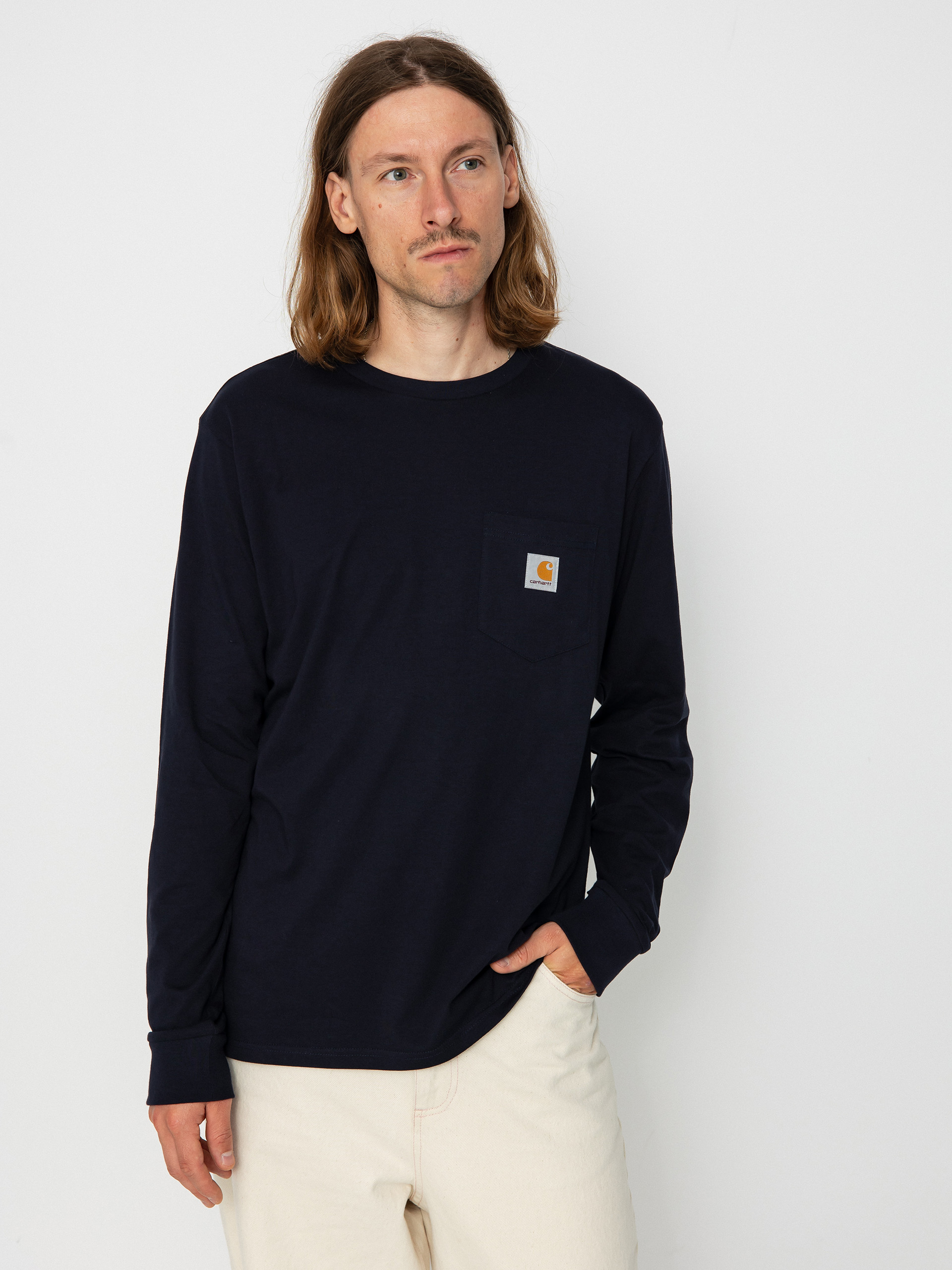Longsleeve Carhartt WIP Pocket (dark navy)