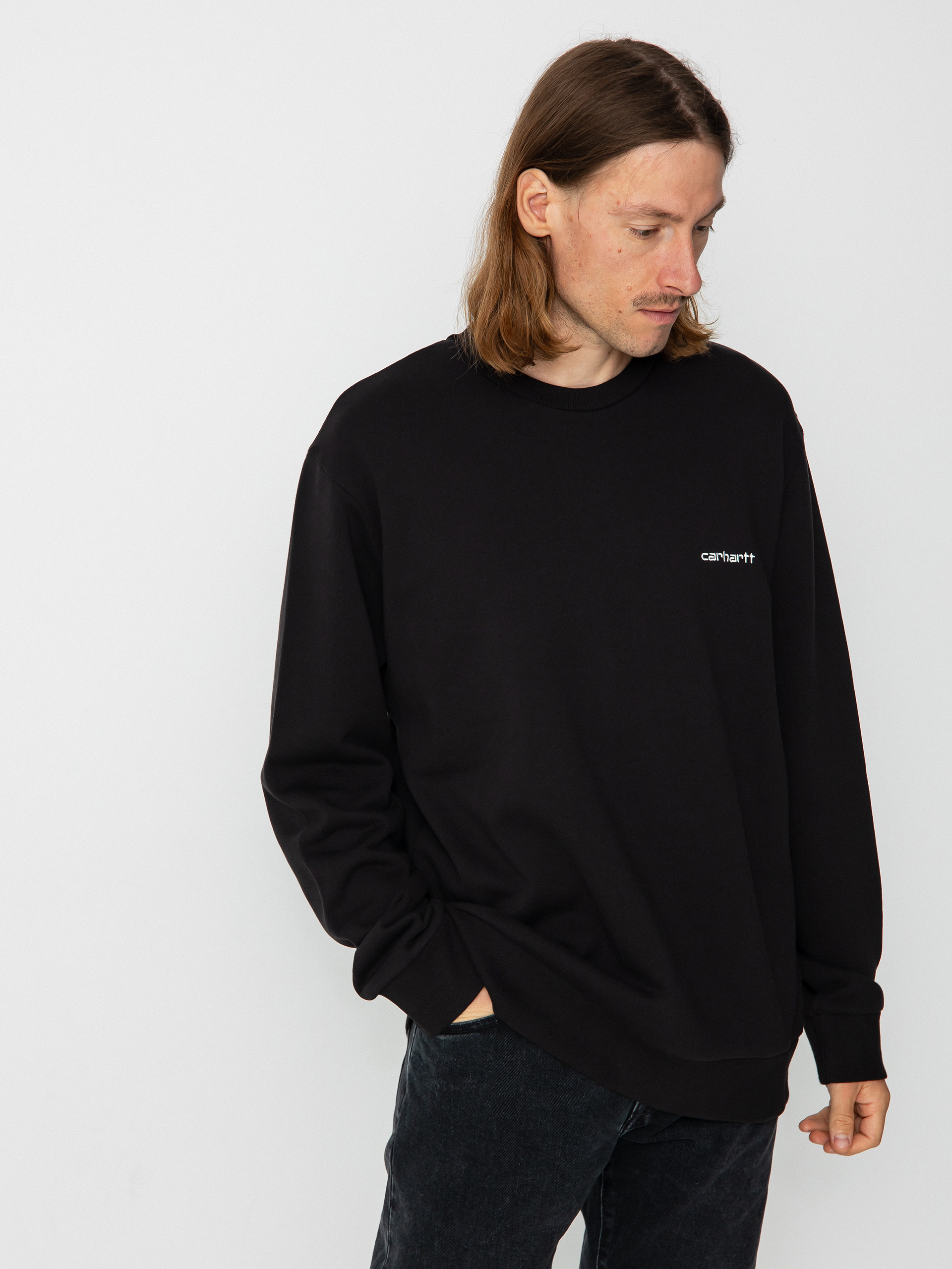 Hanorac Carhartt WIP Script Embroidery (black/white)