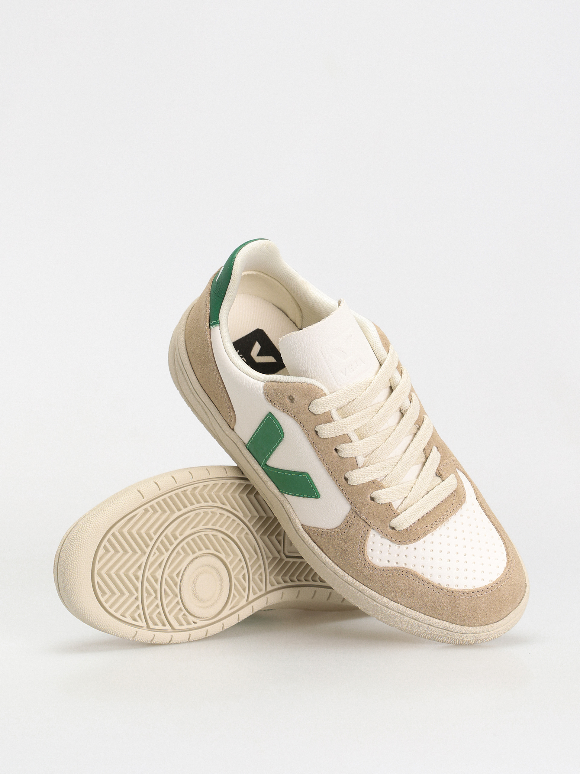Pantofi Veja V-10 Wmn (extra white emeraude sahara)
