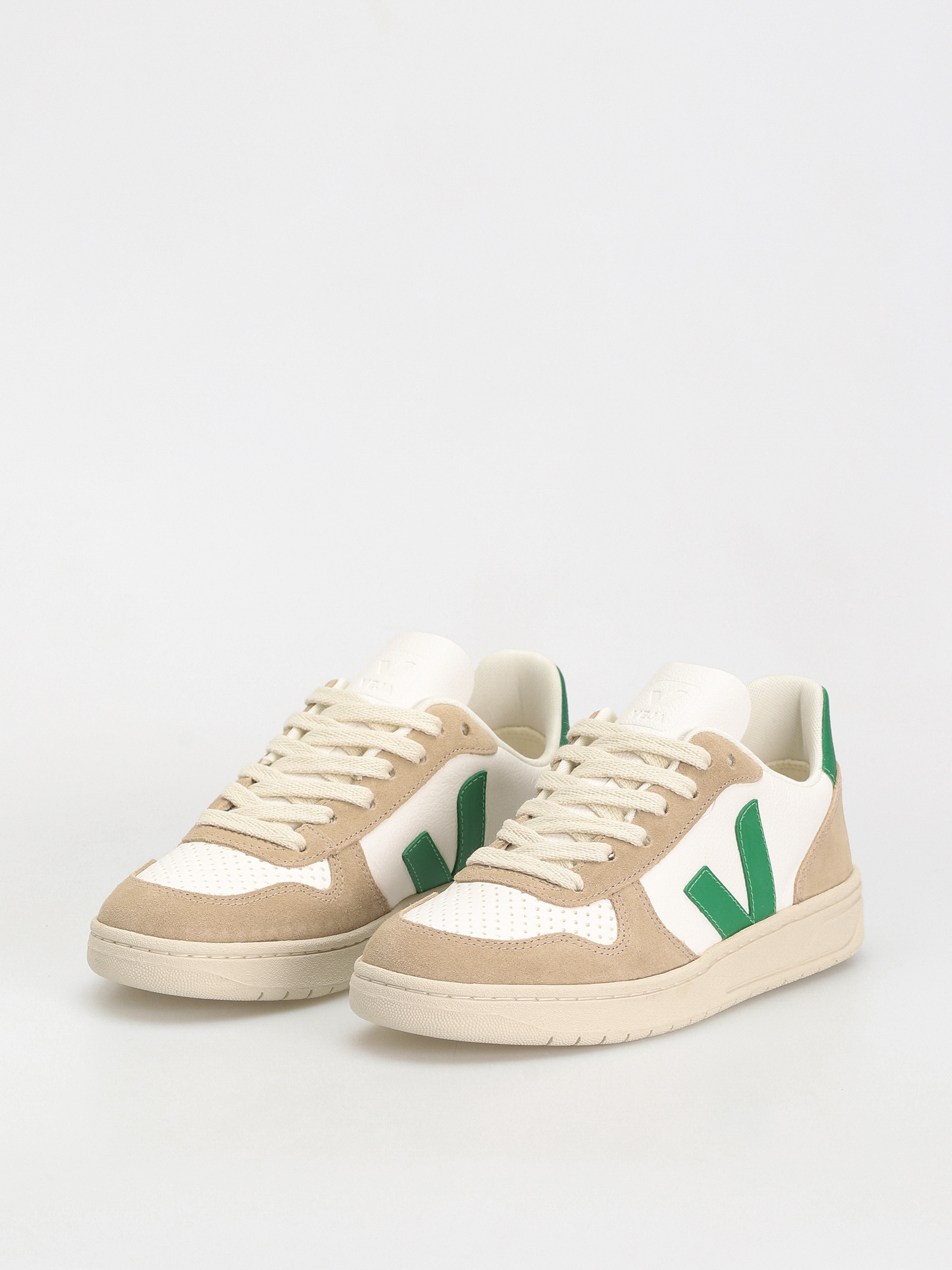 Pantofi Veja V-10 Wmn (extra white emeraude sahara)