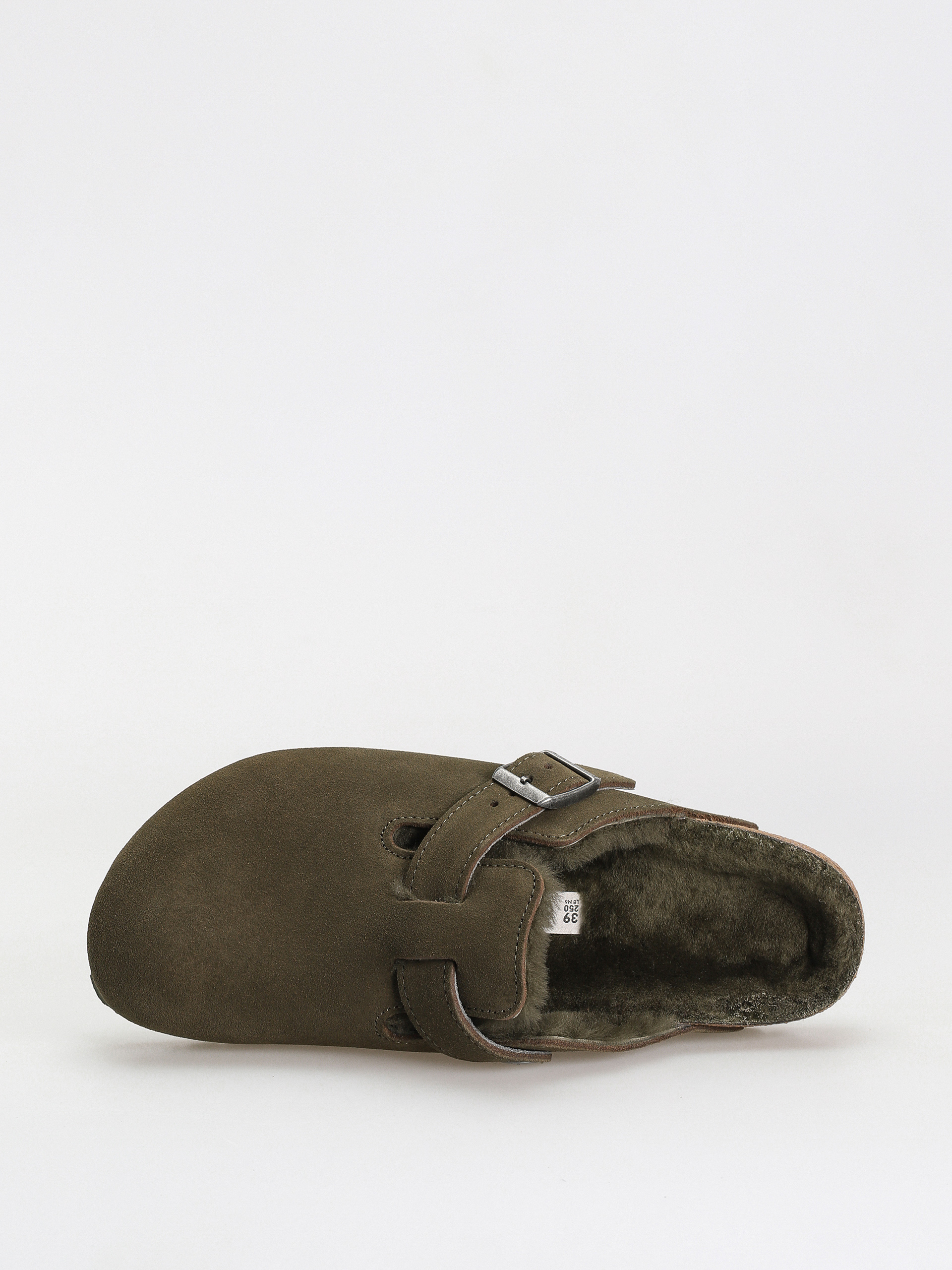 Șlapi Birkenstock Boston Suede Leather Narrow Wmn (thyme)