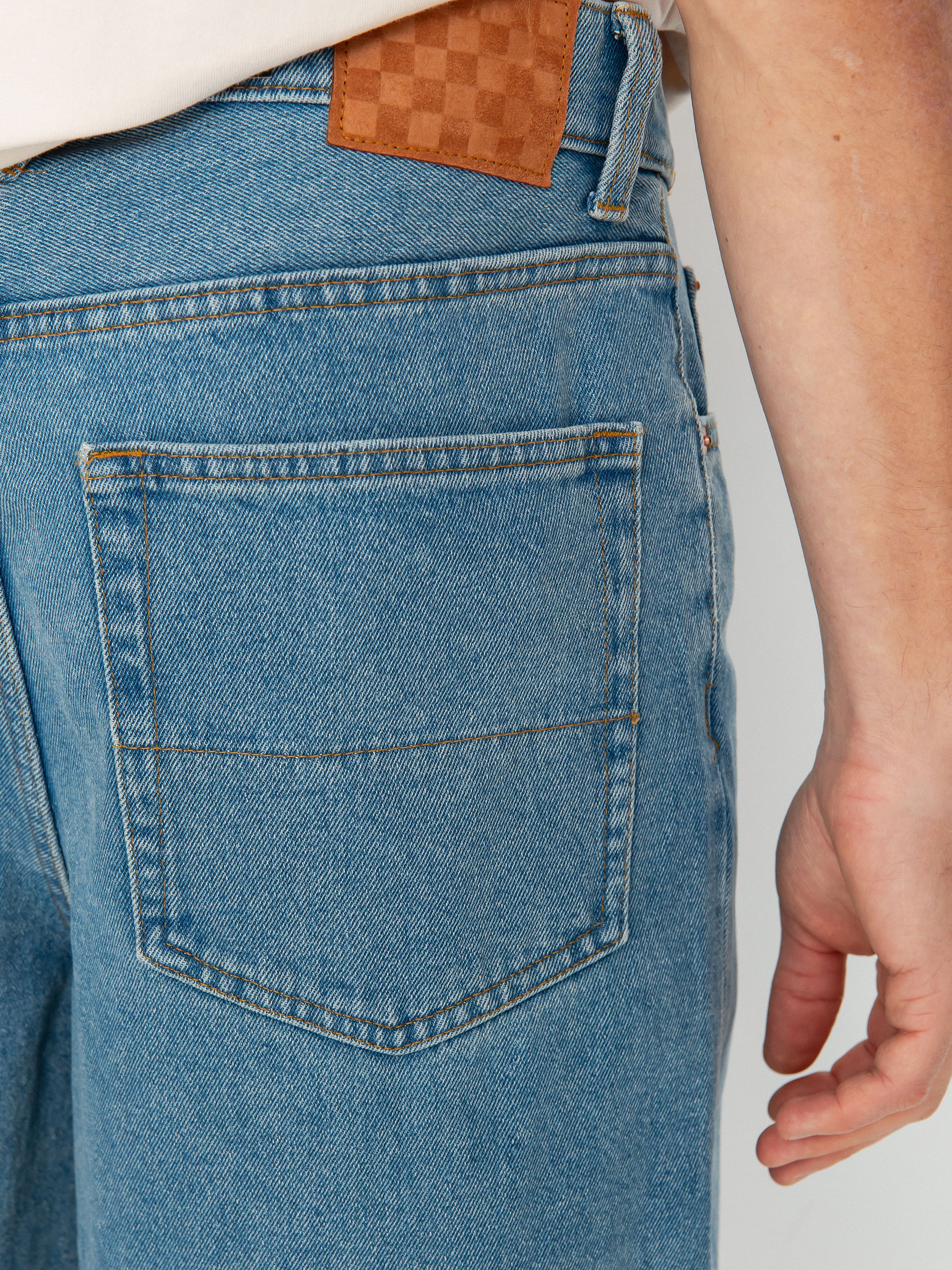 Șort Vans Check 5 Baggy Denim (stonewash/blue)