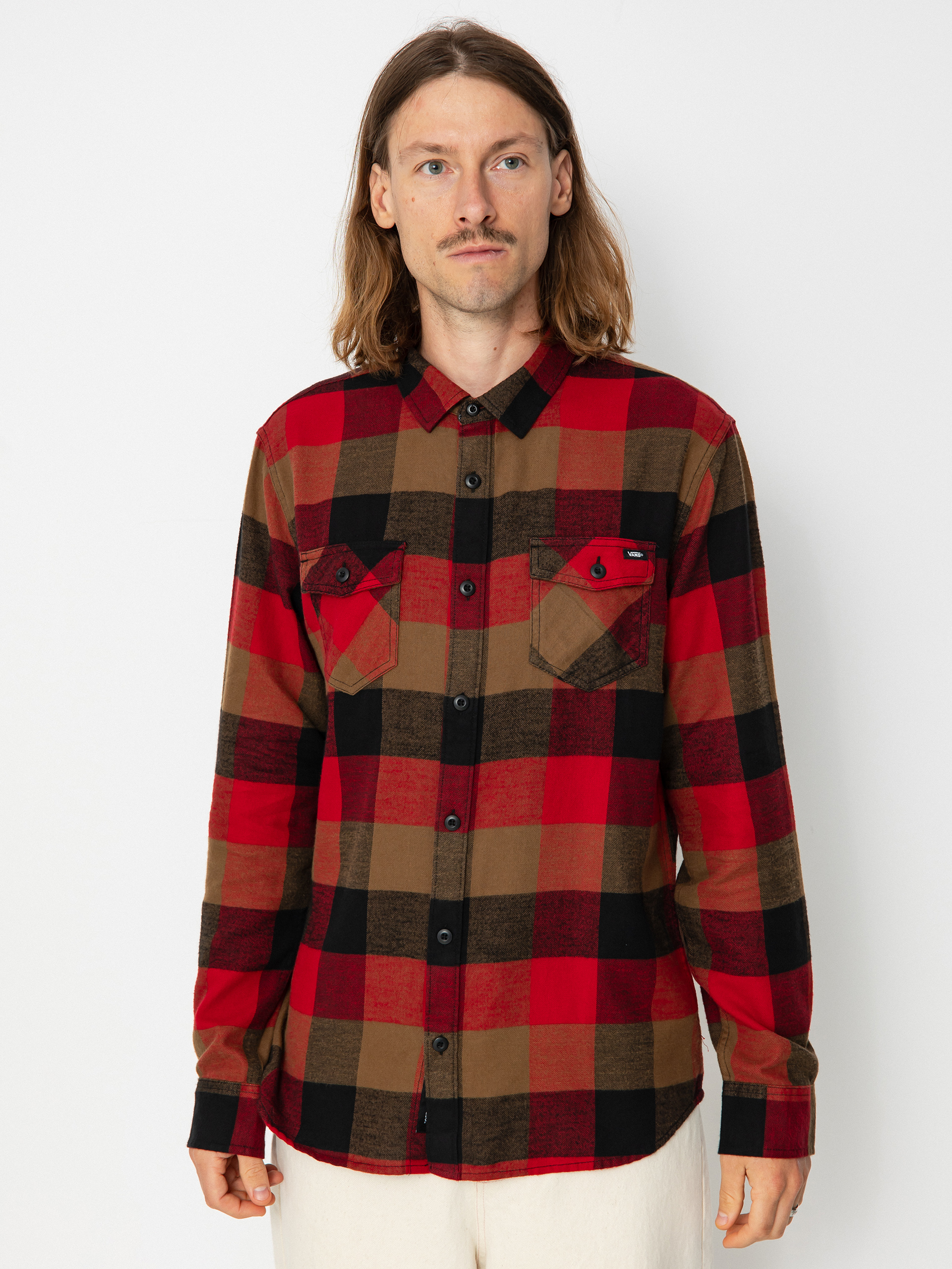 Cămașă Vans Box Flannel (chili pepper/sepia)