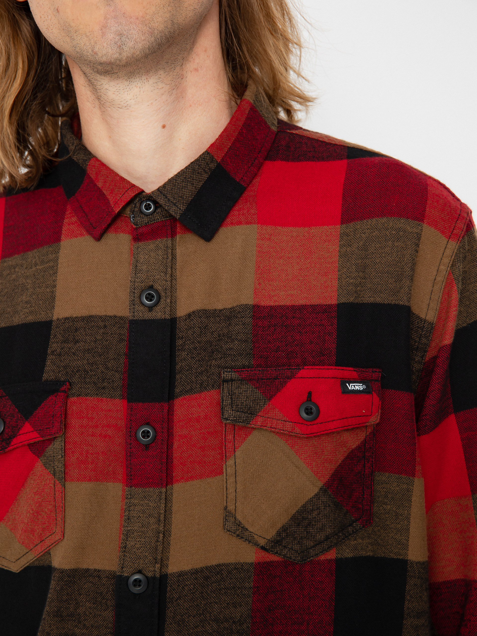 Cămașă Vans Box Flannel (chili pepper/sepia)