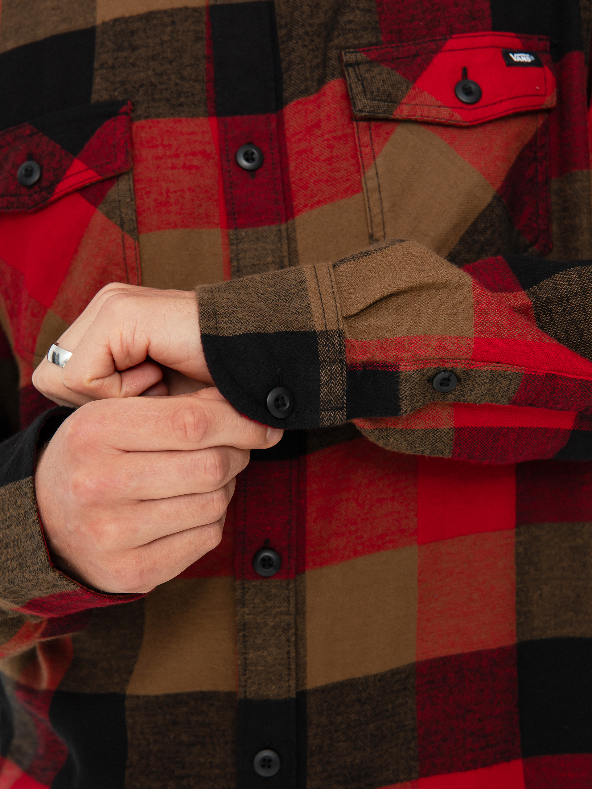 Cămașă Vans Box Flannel (chili pepper/sepia)