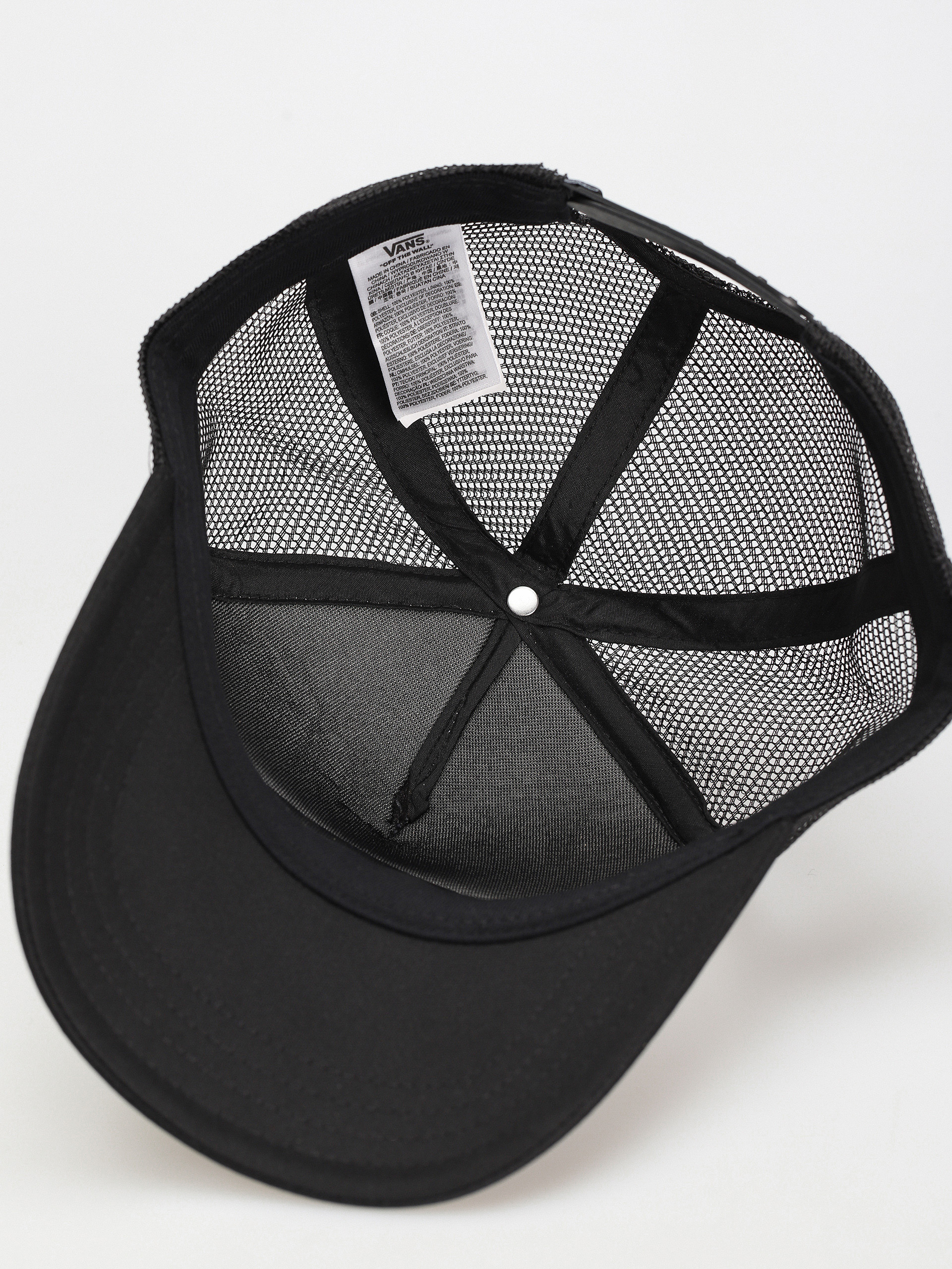 Șapcă Vans Classic Patch Curved Bill Trucker (black/white)