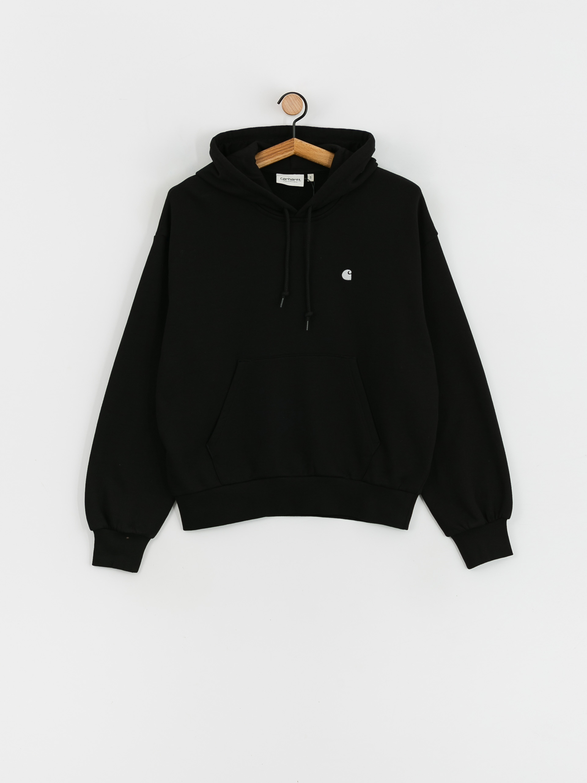 Hanorac cu glugă Carhartt WIP Casey HD Wmn (black/silver)