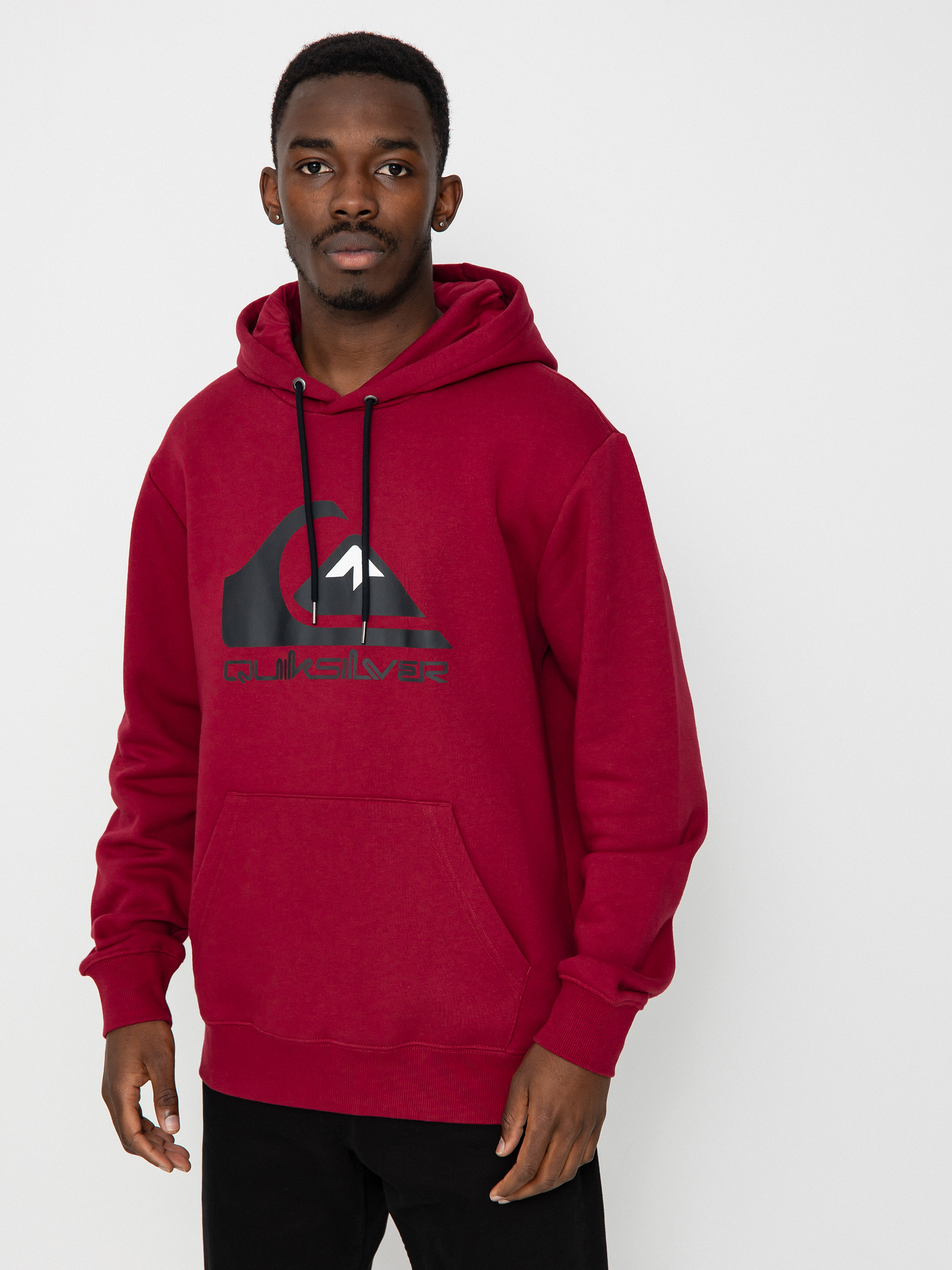 Hanorac cu glugă Quiksilver Big Logo HD (tibetan red)