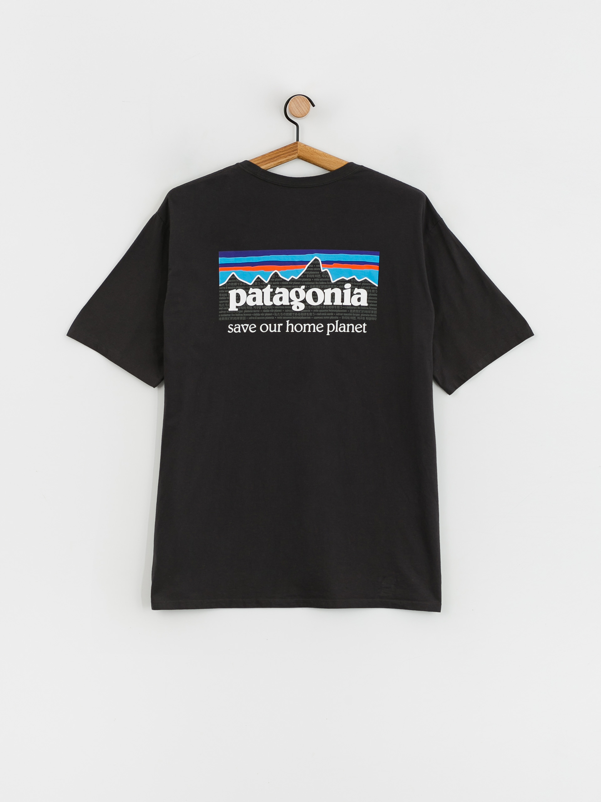 Tricou Patagonia P 6 Mission Organic (ink black)