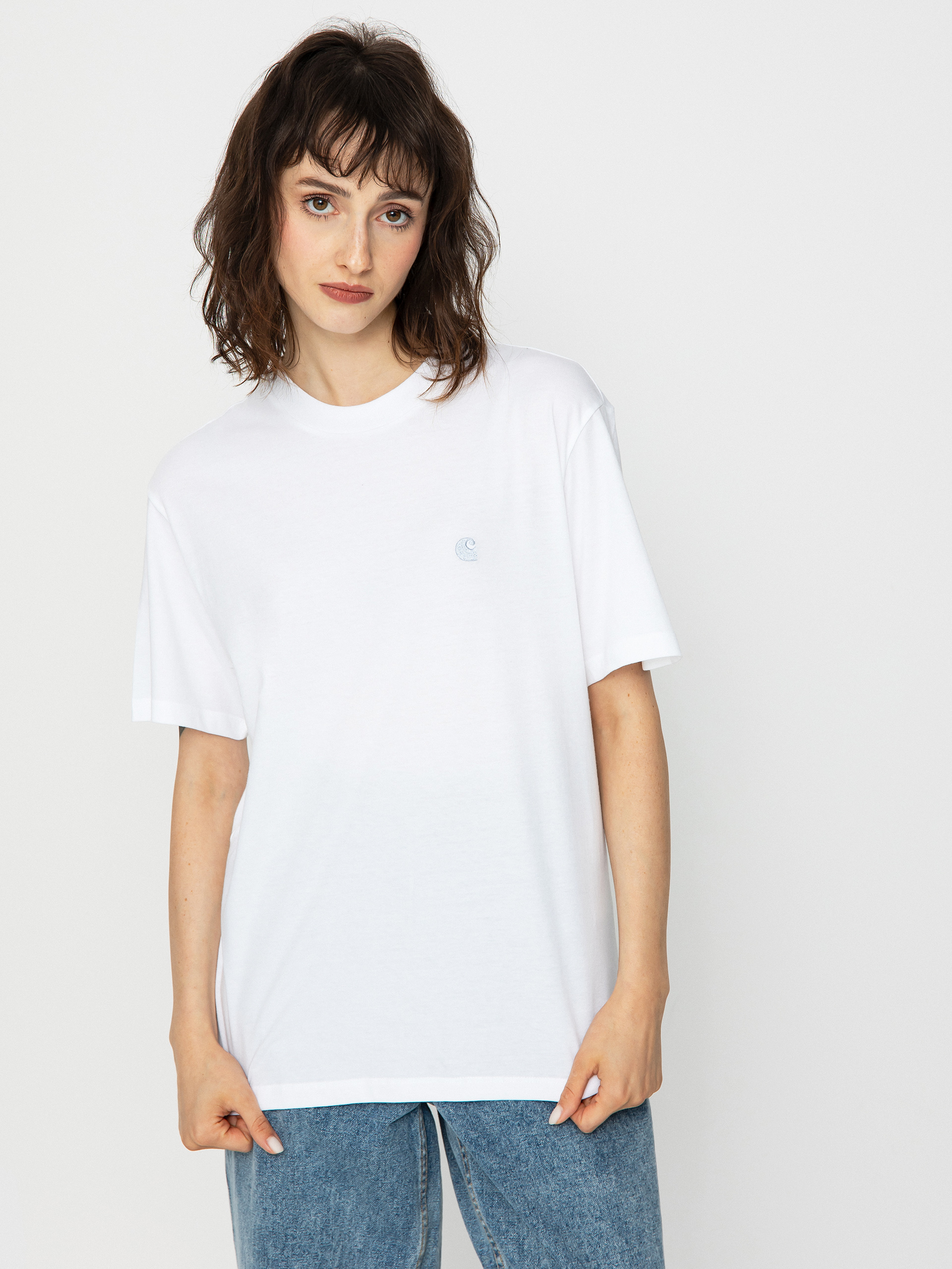 Tricou Carhartt WIP Casey Wmn (white/silver)