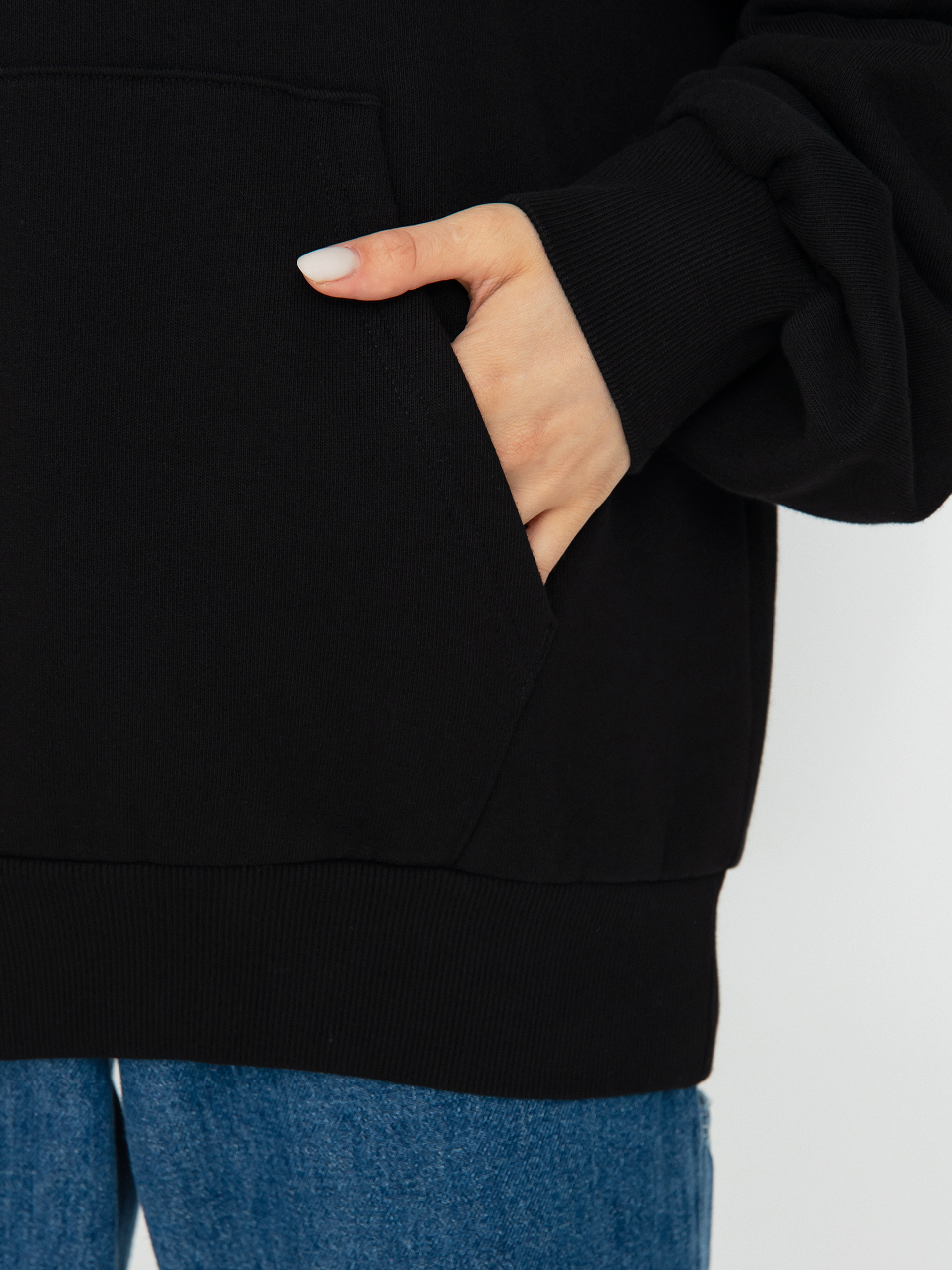 Hanorac cu glugă Carhartt WIP Casey HD Wmn (black/silver)