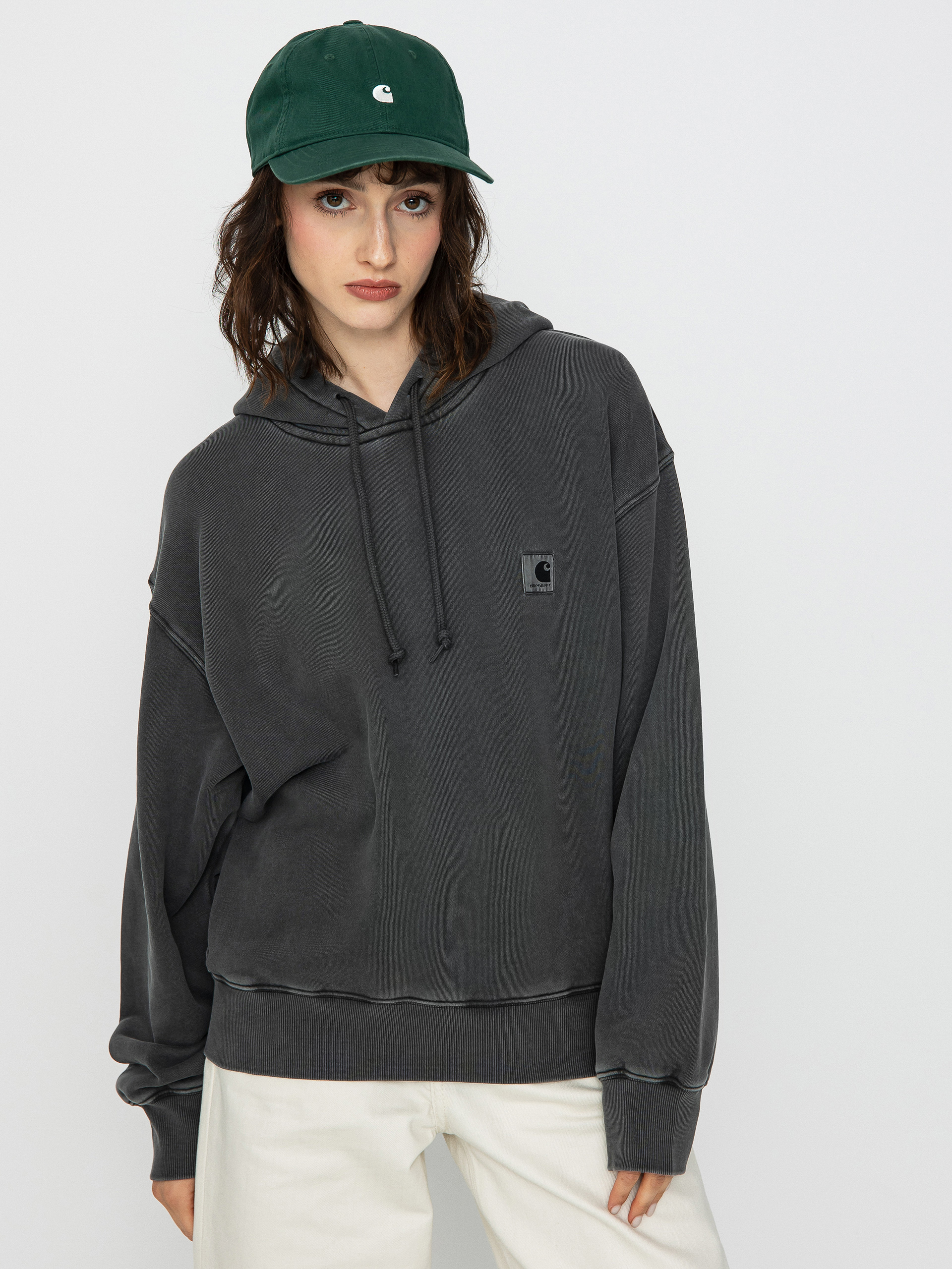 Hanorac cu glugă Carhartt WIP Nelson HD Wmn (black)
