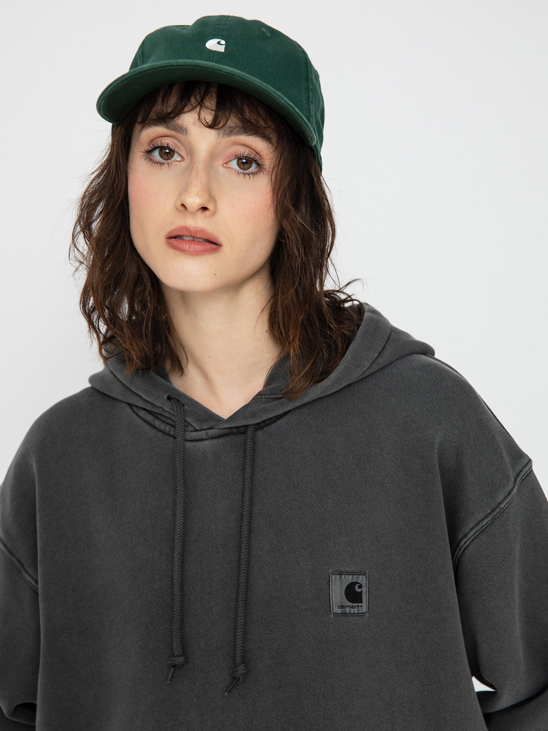 Hanorac cu glugă Carhartt WIP Nelson HD Wmn (black)