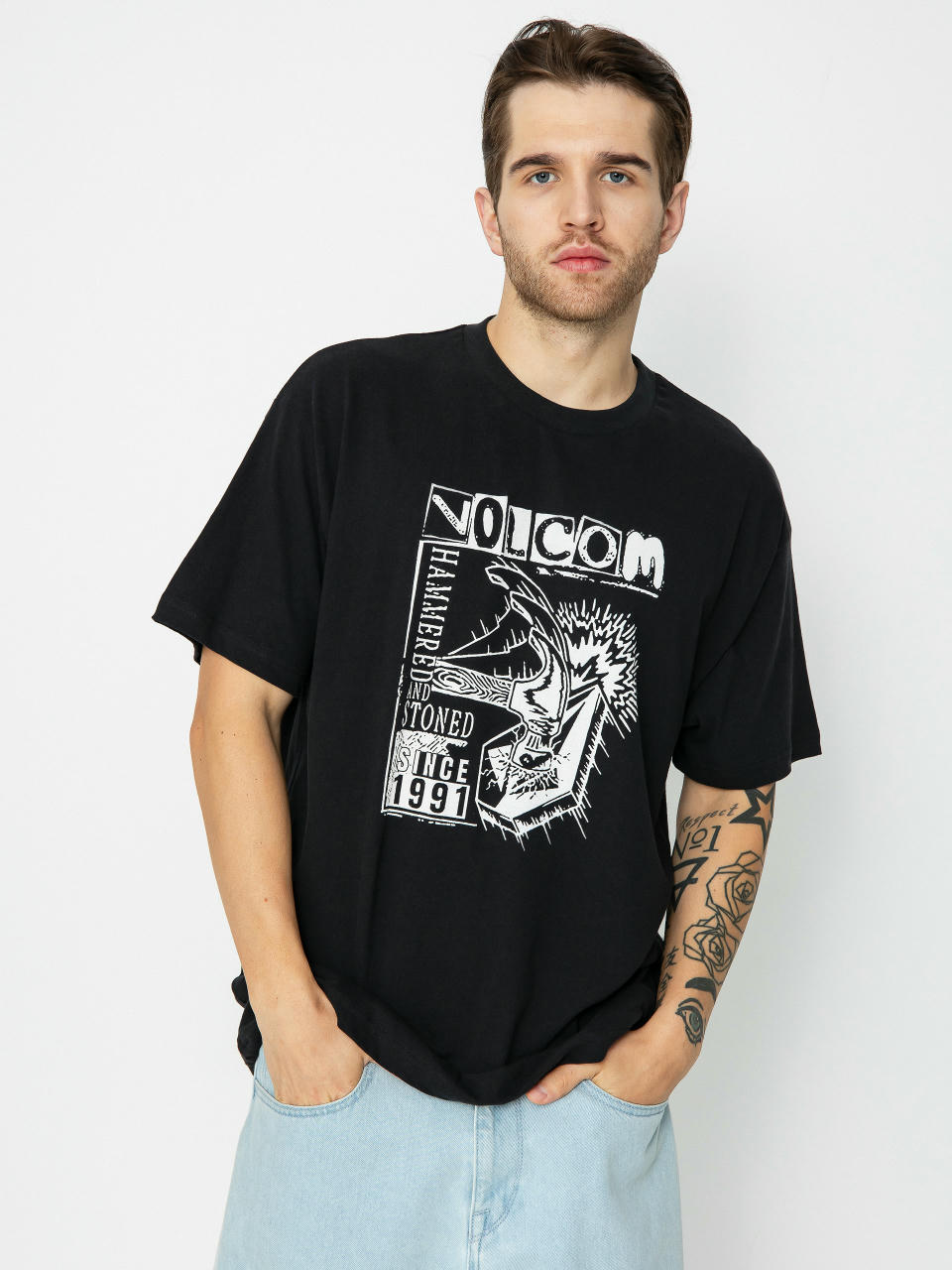 Tricou Volcom Hammered Lse (black)